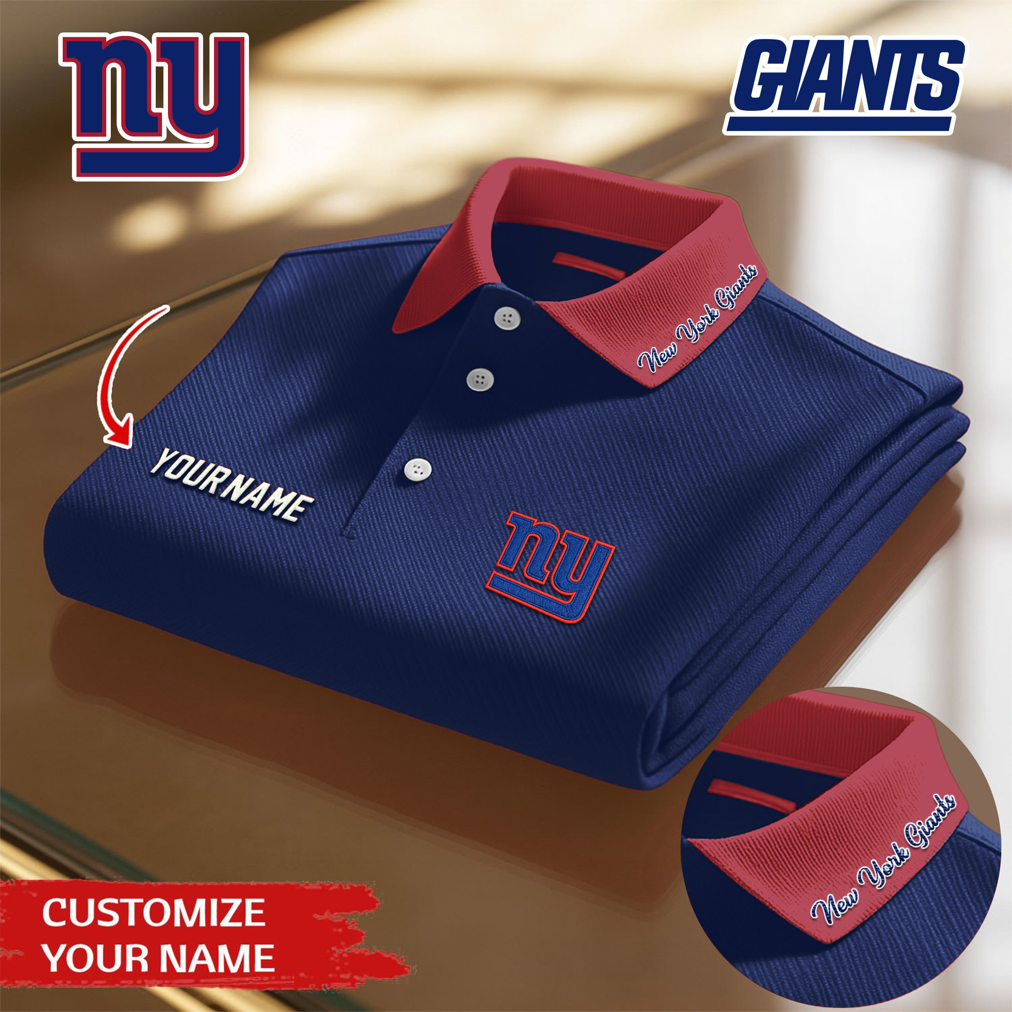 New York Giants | Premium NFL Polo Shirt TD
