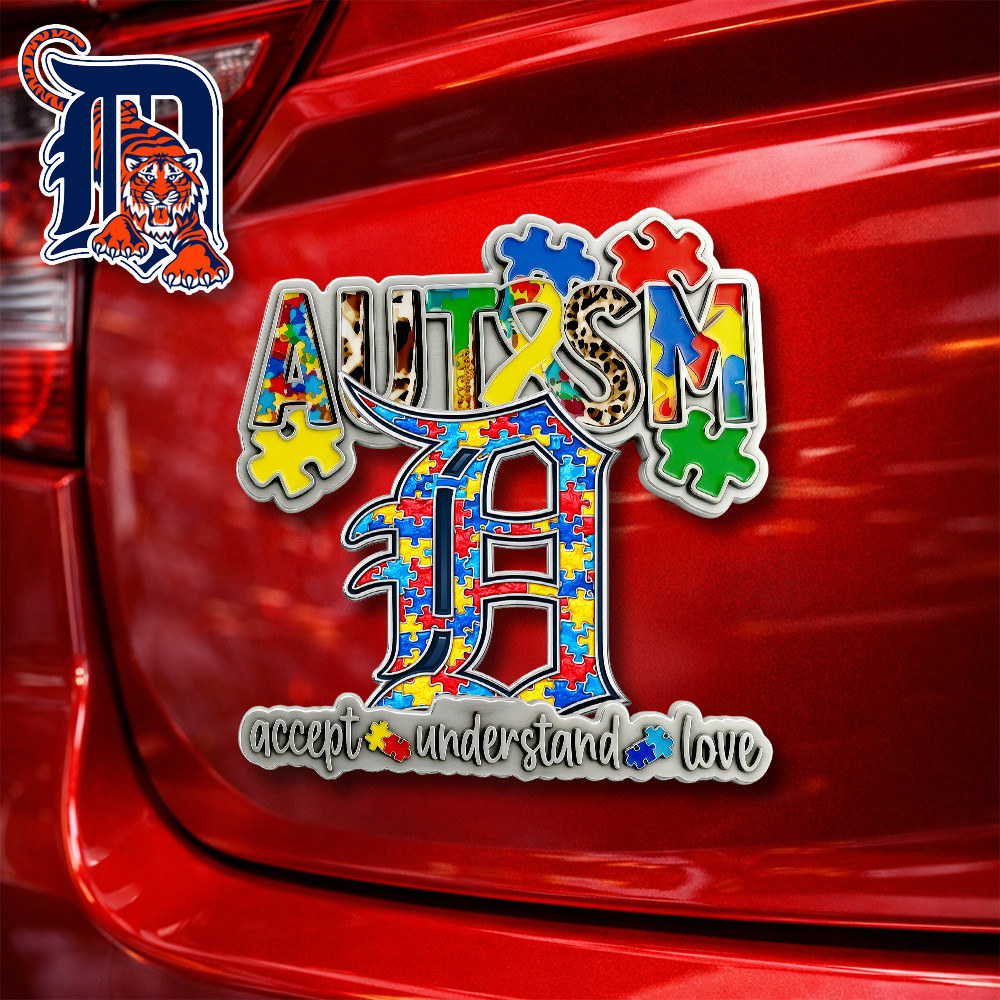 Detroit Tigers | Premium MLB Autism Awareness Car Name Badge HY