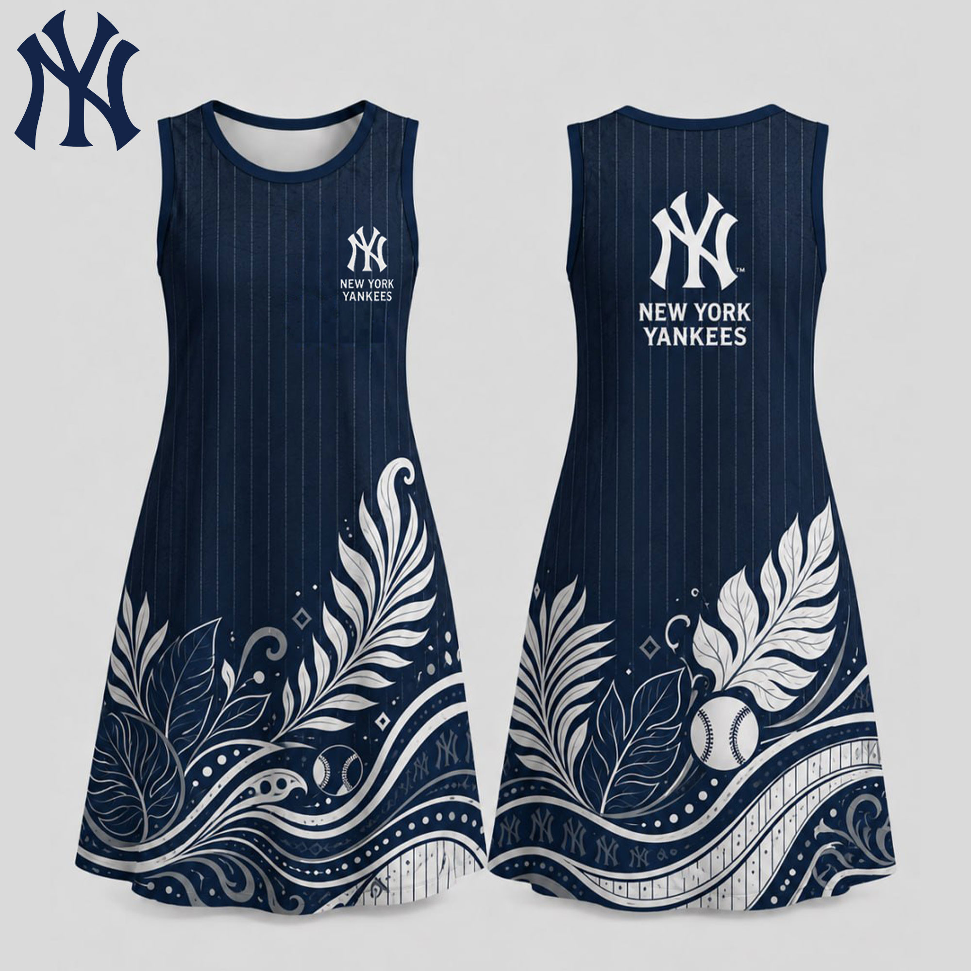 New York Yankees | Premium MLB Floral Dress TD