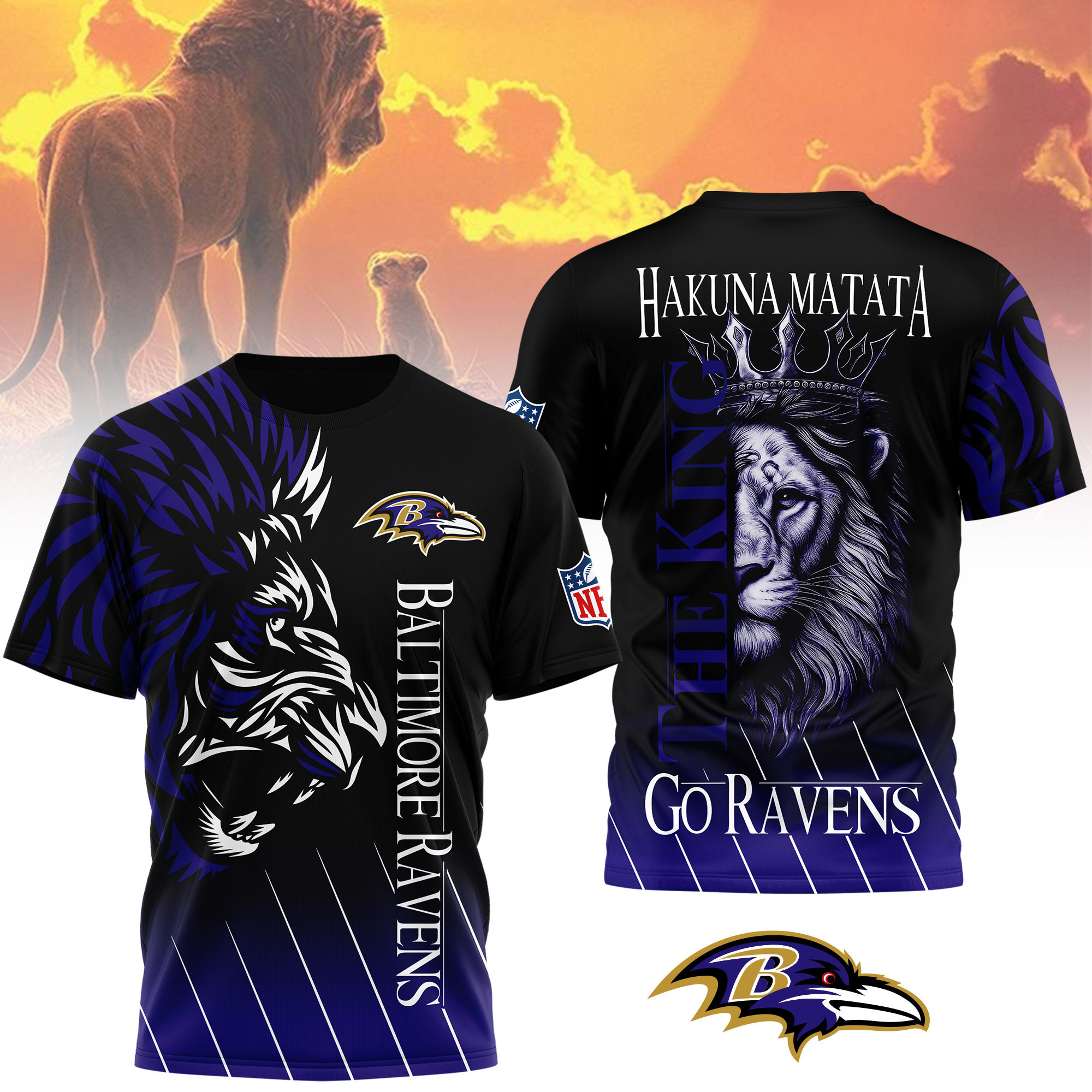 Baltimore Ravens | Premium NFL The Lion King Fan Shirt NY