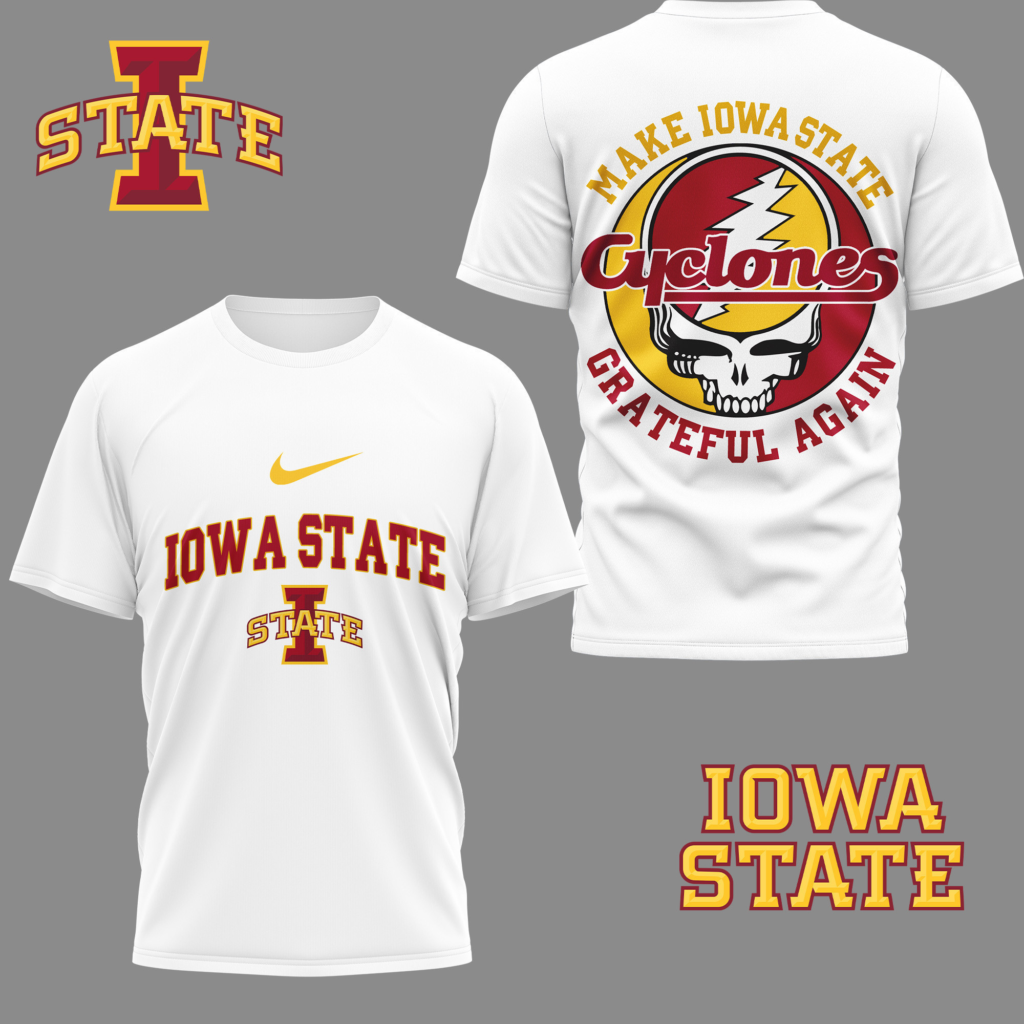 Iowa State Cyclones | Premium NCAA Grateful Game Day 3D Shirt NY