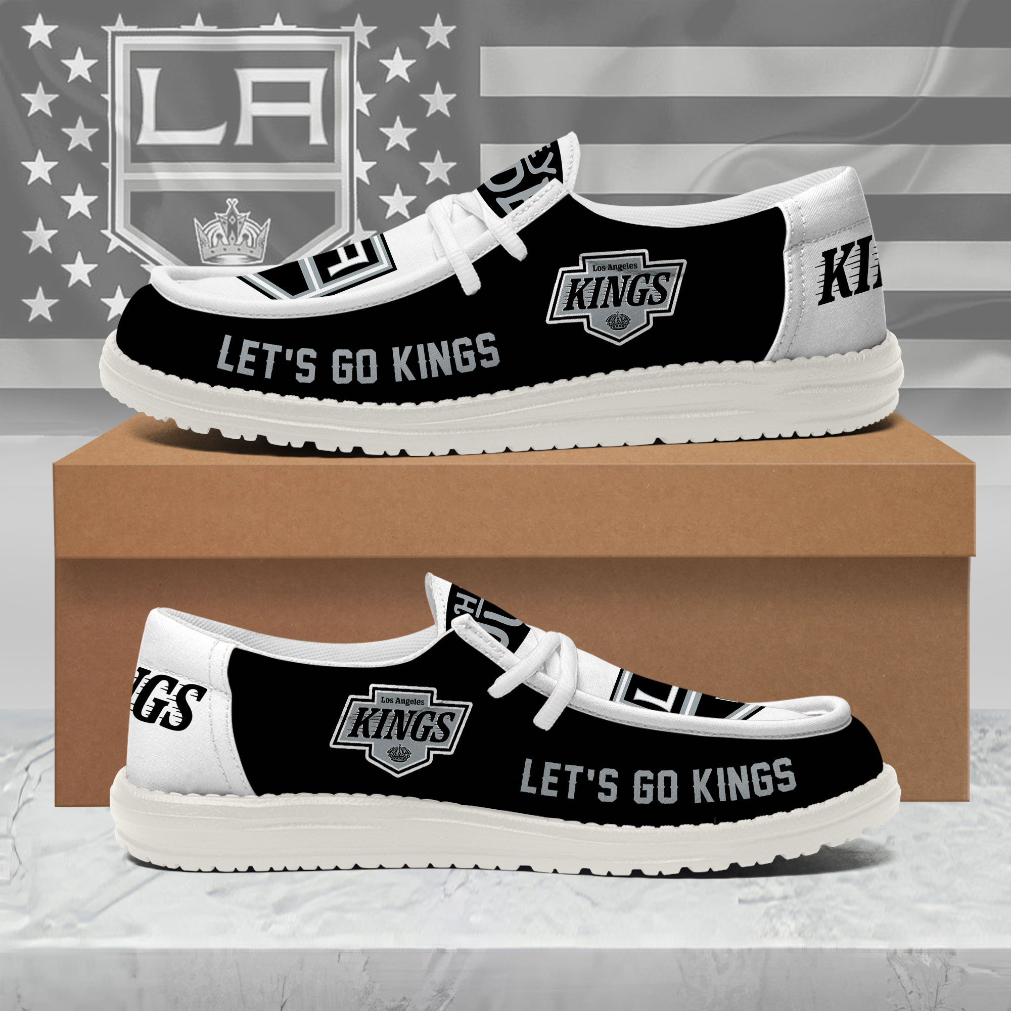 Los Angeles Kings | Premium NHL Fan Pride Loafer Shoes NY