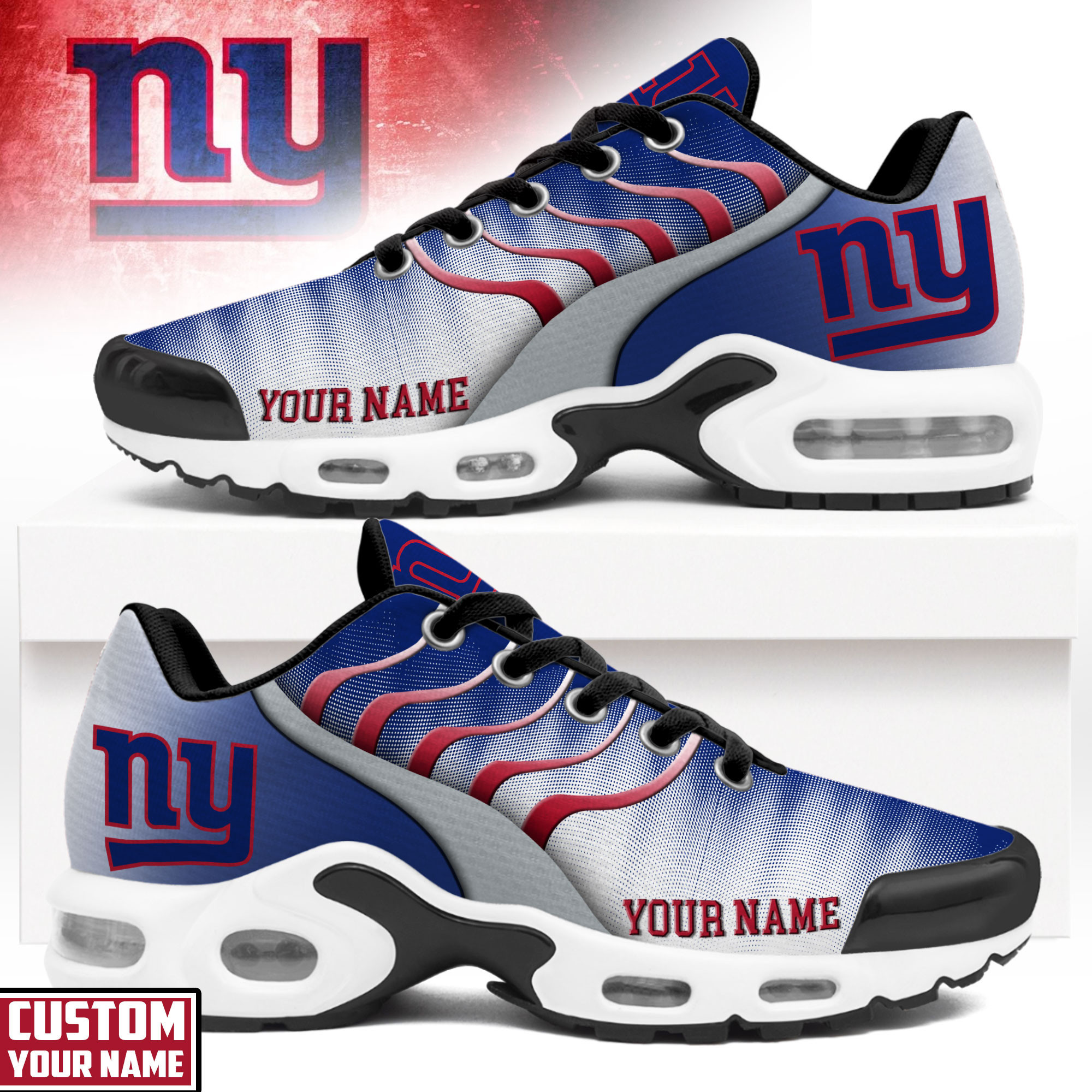 New York Giants | Premium NFL Endzone Runner Air Max Shoes NTH1