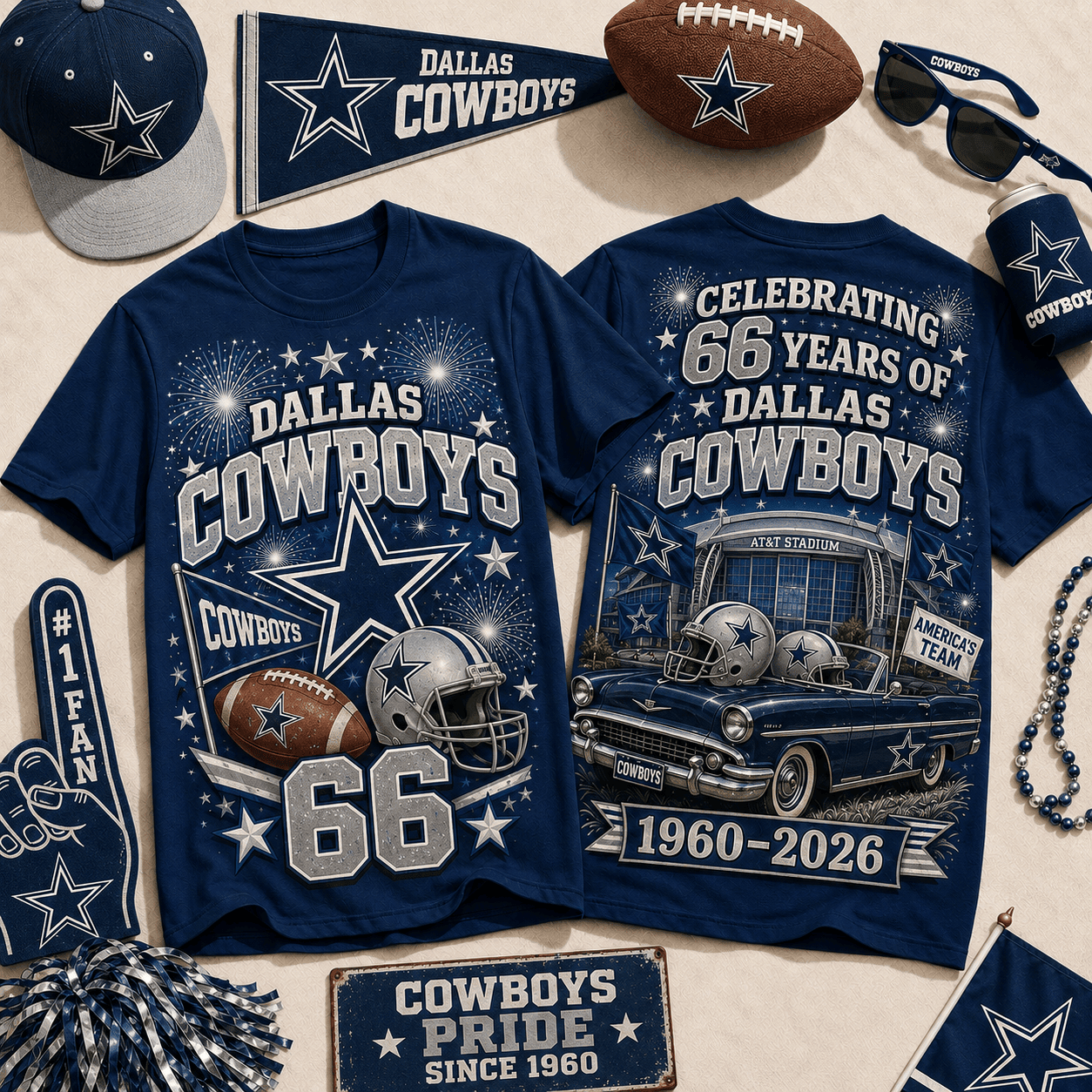Dallas Cowboys | Premium NFL Legacy Celebration 3D Shirt NY
