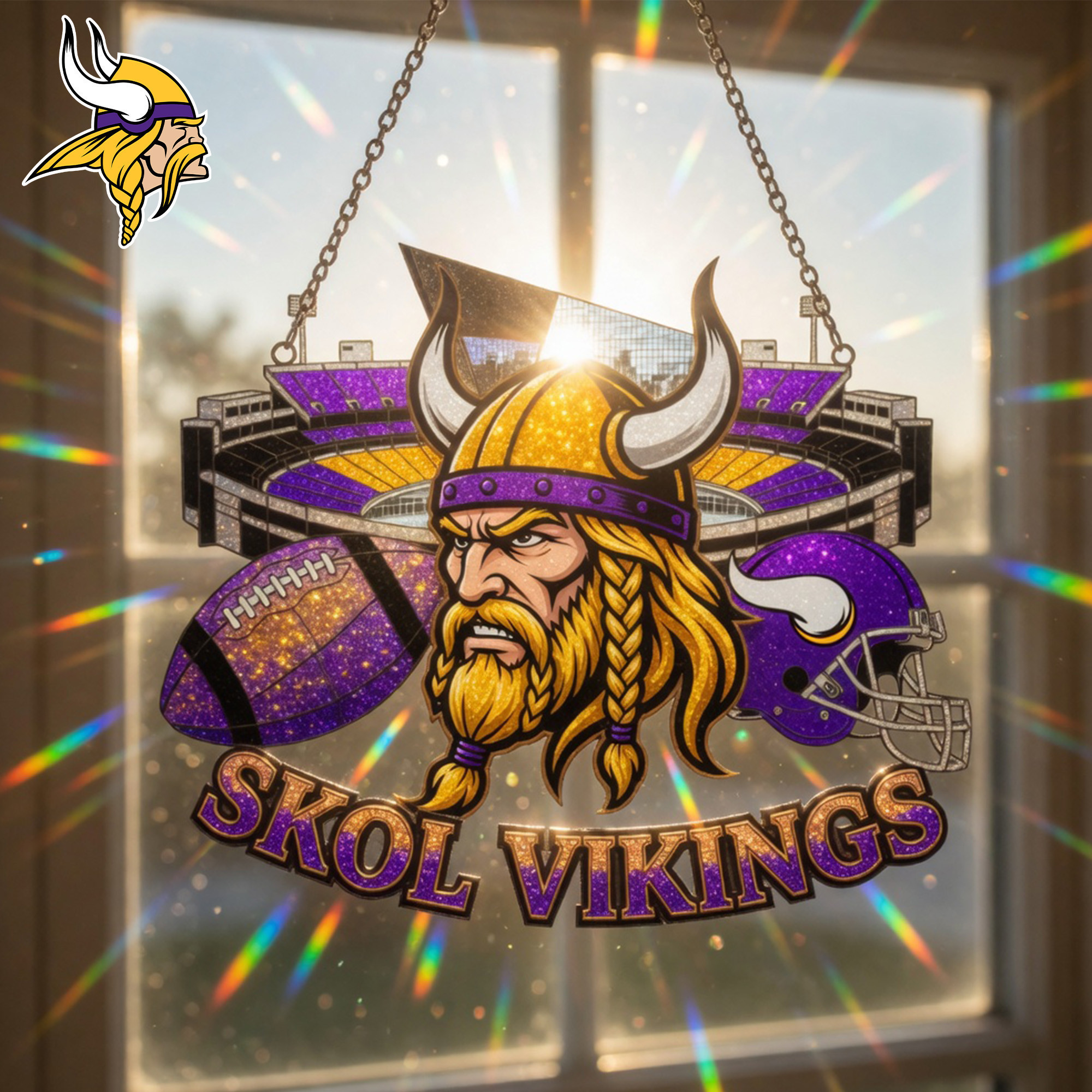 Minnesota Vikings | Premium NFL Game Day Suncatcher NY