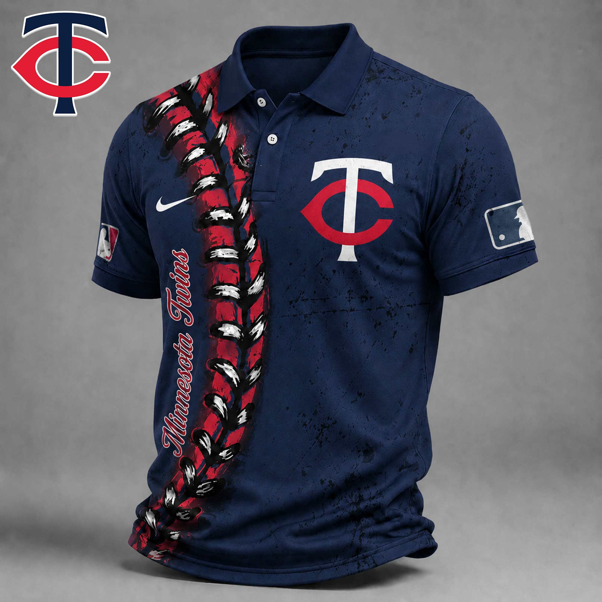 Minnesota Twins | Premium MLB Baseball Stitch Polo Shirt