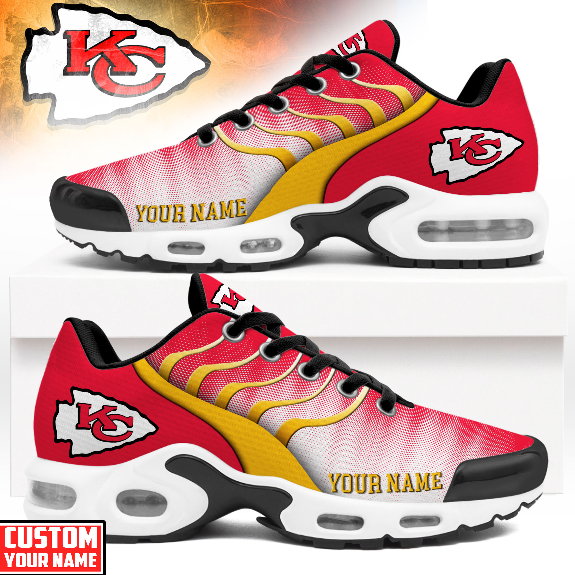 Kansas City Chiefs | Premium NFL Endzone Runner Air Max Shoes NTH1