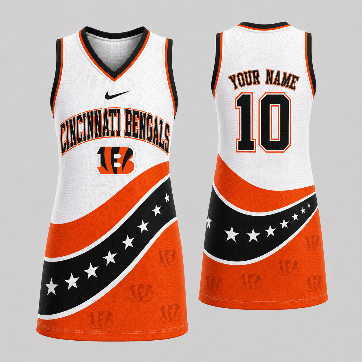 Cincinnati Bengals | Premium NFL Bold Team Pride Women Jersey Dress TD