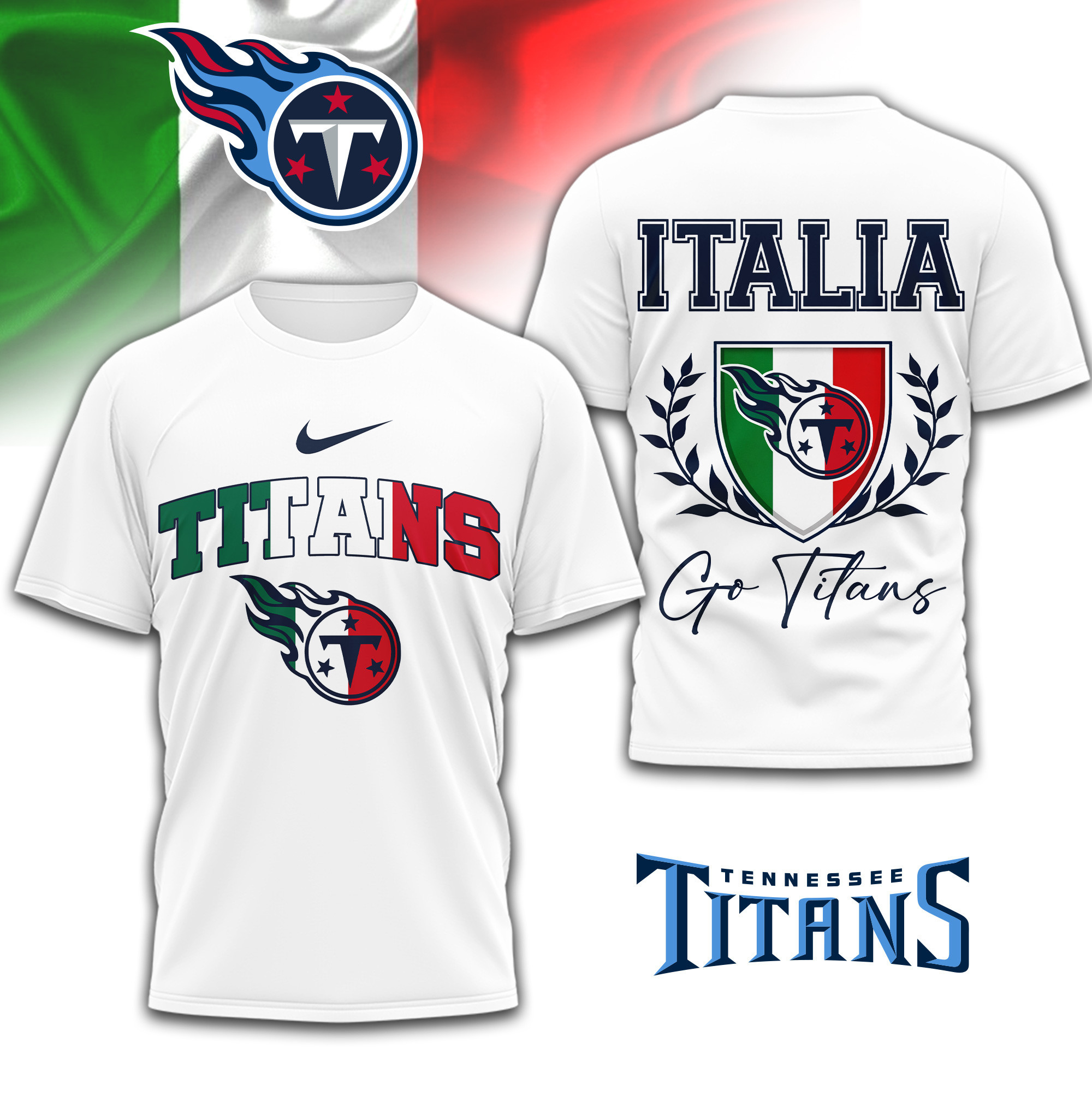 Tennessee Titans | PREMIUM NFL ITALIA 3D SHIRT TD090126