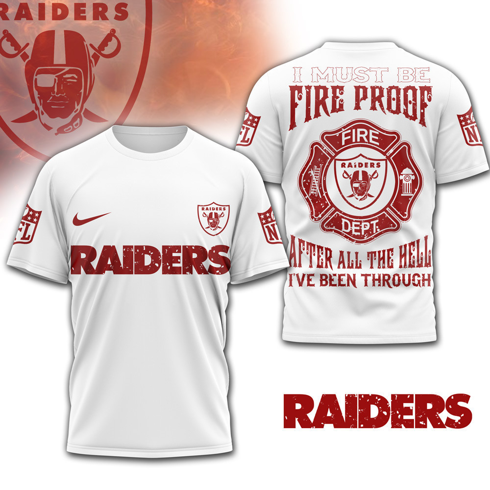 Las Vegas Raiders | Premium NFL Built By Fire Game Day 3D Shirt NTH1