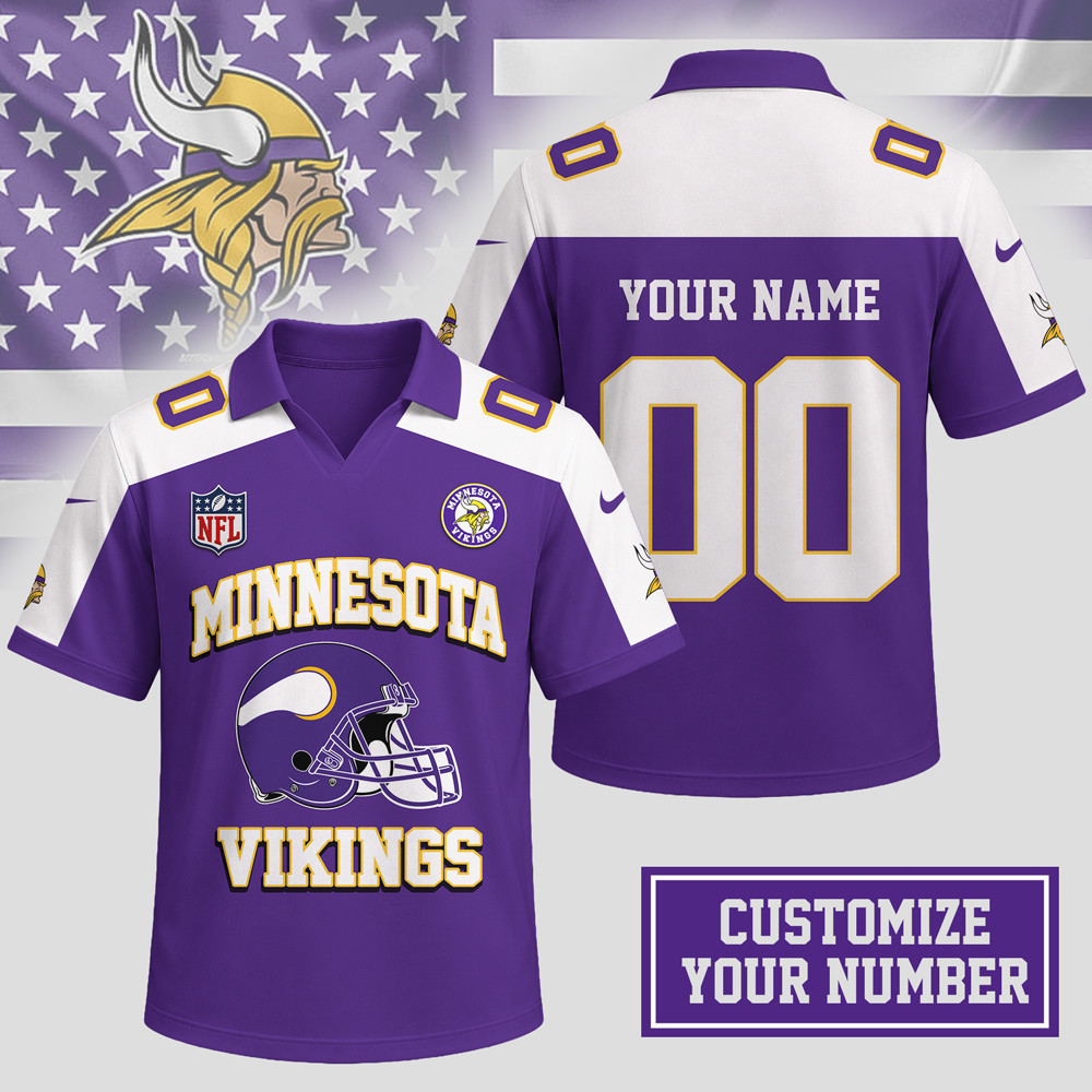 Minnesota Vikings | Premium NFL Helmet Graphic Jersey NTH1