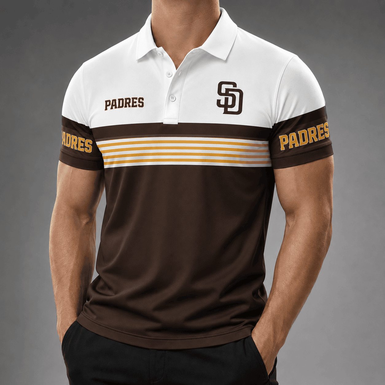 San Diego Padres | Premium MLB Personalized Men's Polo Shirt