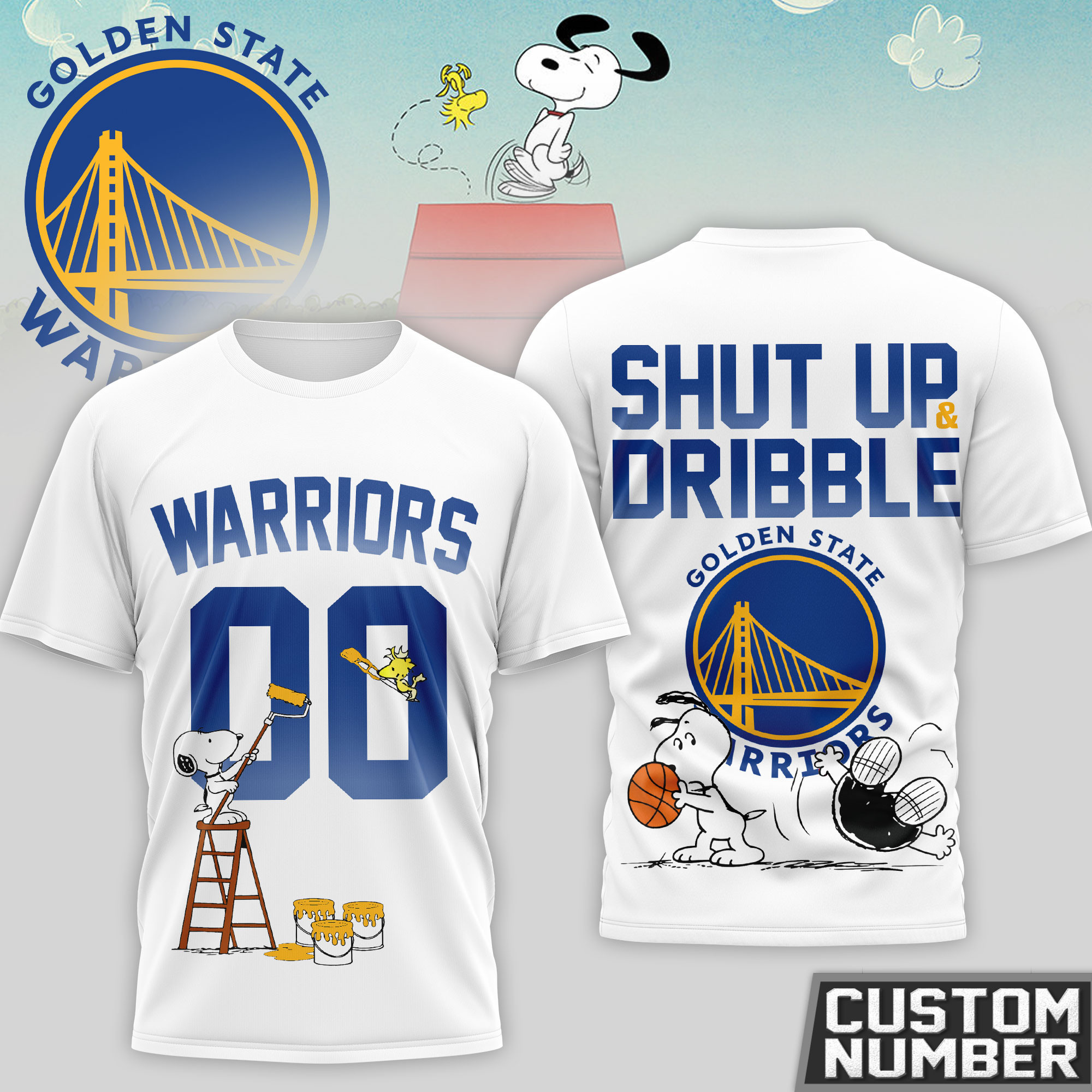 Golden State Warriors | Premium NBA Snoopy 3D Shirt HY