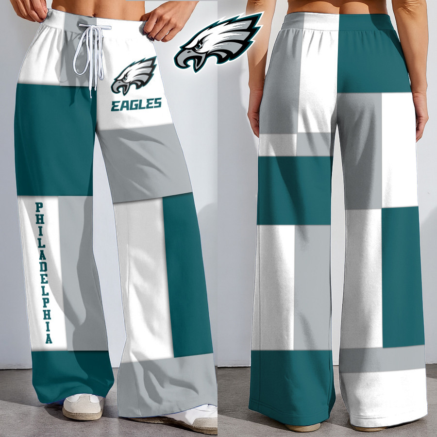 Philadelphia Eagles | Premium NFL Color Block Football High-Stretch Casual Pants HI