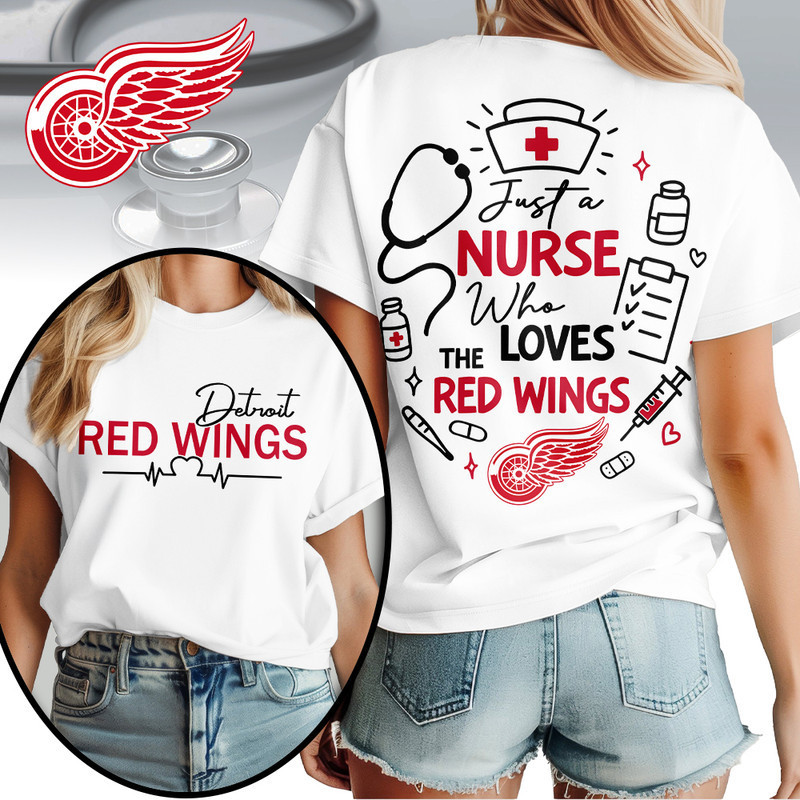 Detroit Red Wings | Premium NHL Fan Nurse 3D Shirt HY