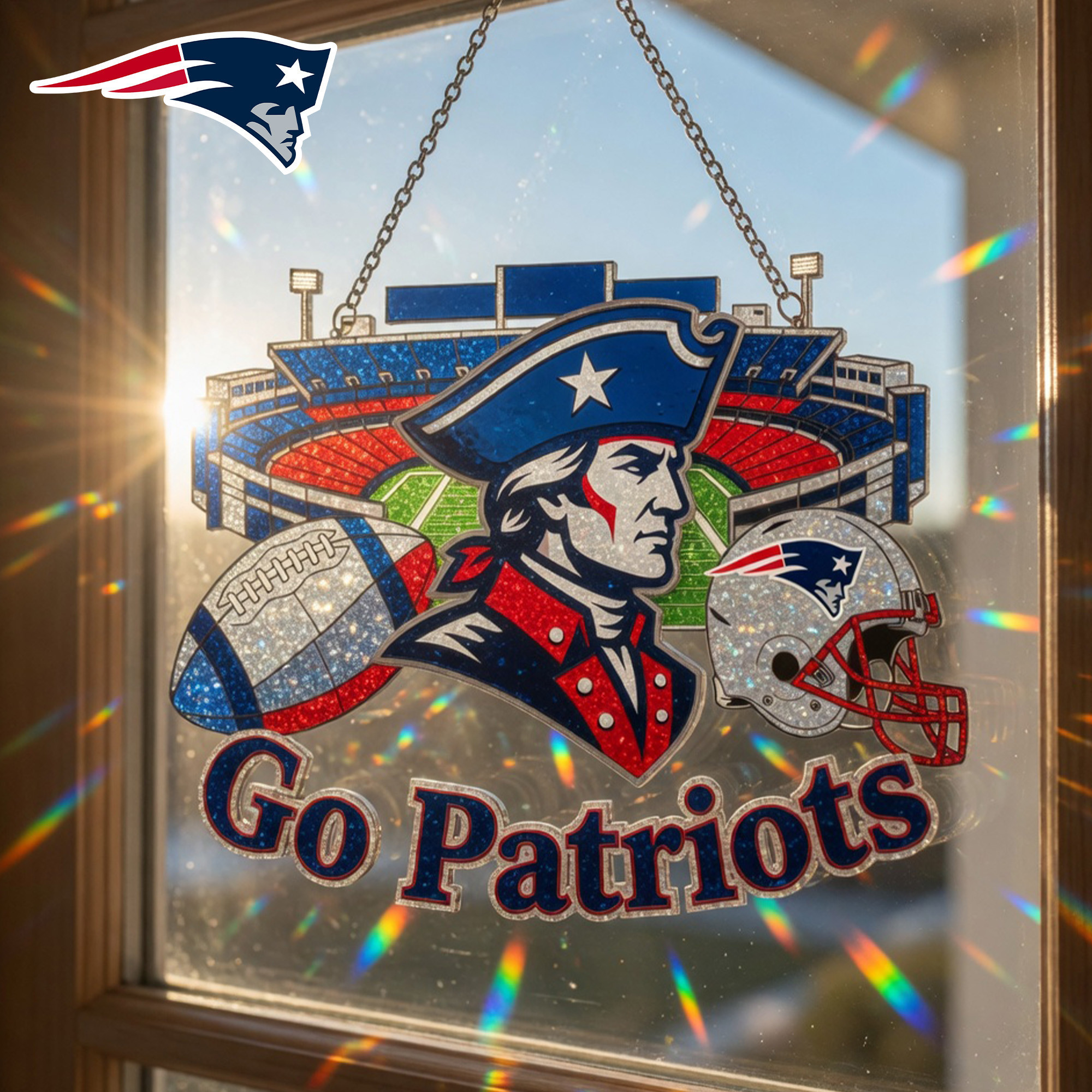 New England Patriots | Premium NFL Game Day Suncatcher NY
