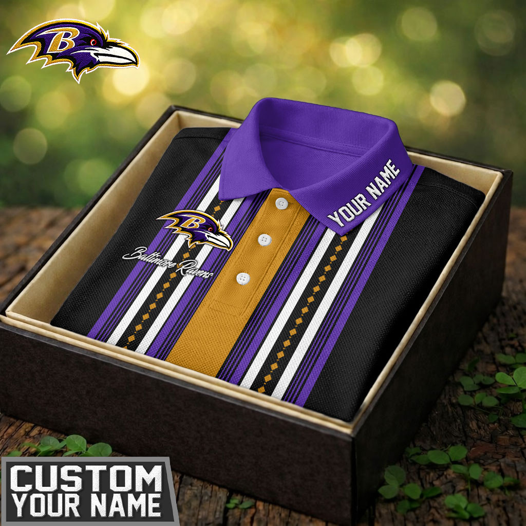 Baltimore Ravens | Premium NFL Legacy Sport Custom Polo TD