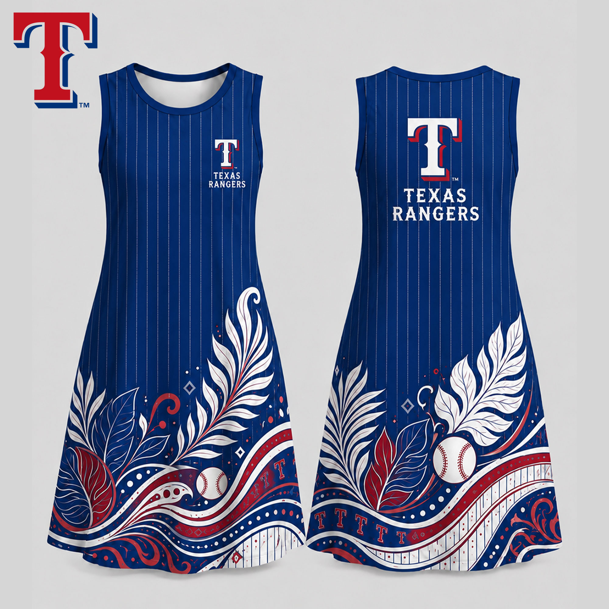 Texas Rangers | Premium MLB Floral Dress TD