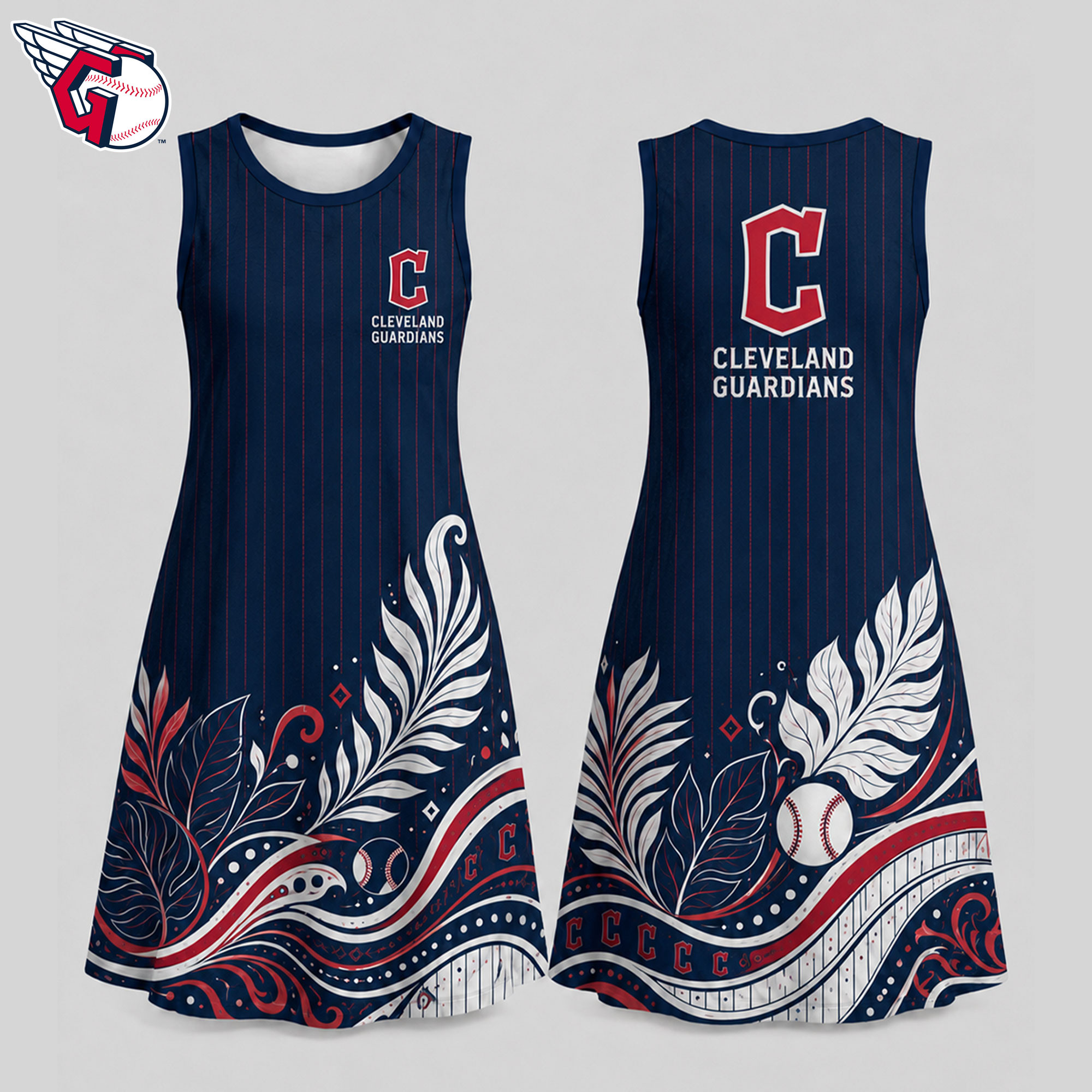 Cleveland Guardians | Premium MLB Floral Dress TD