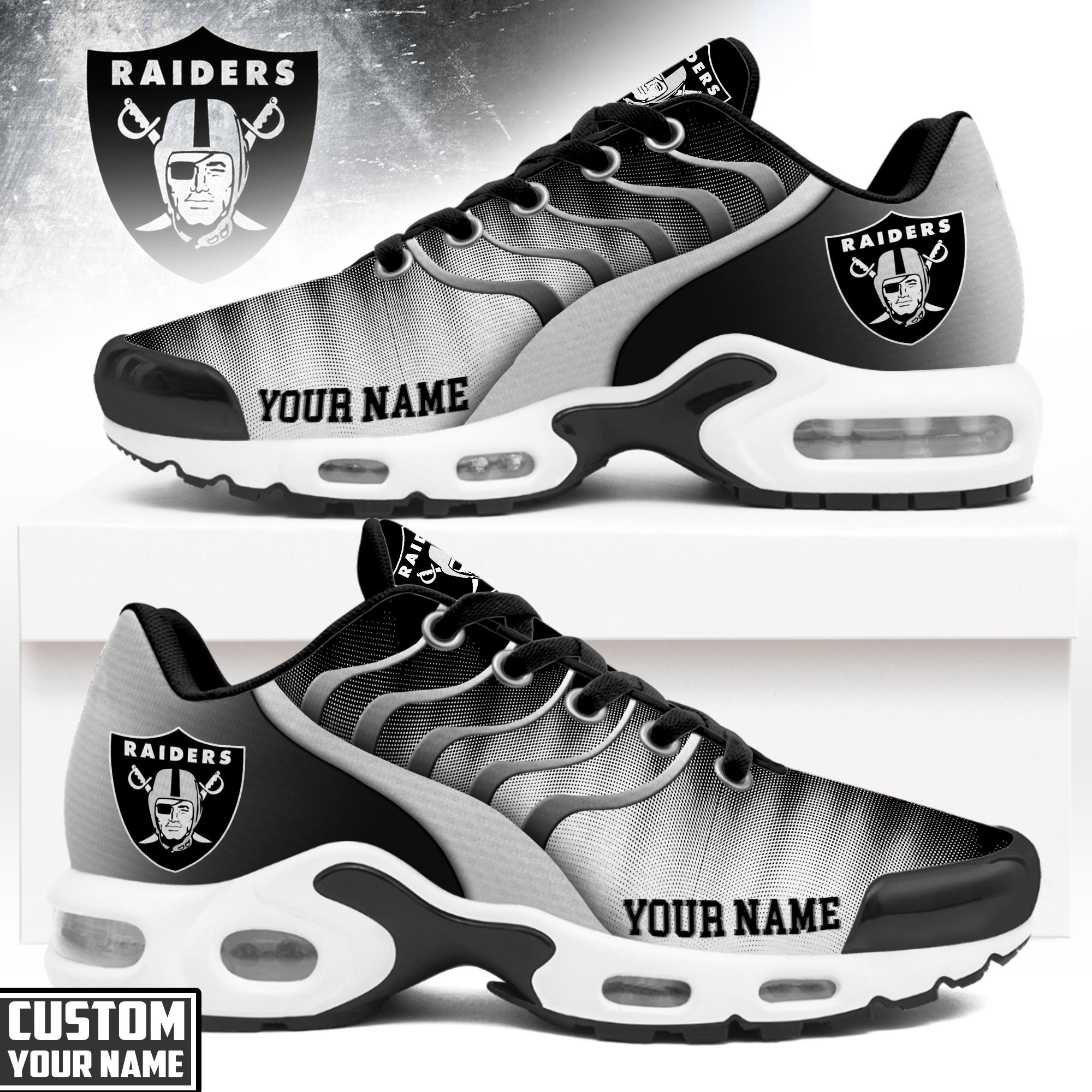 Las Vegas Raiders | Premium NFL Endzone Runner Air Max Shoes NTH1
