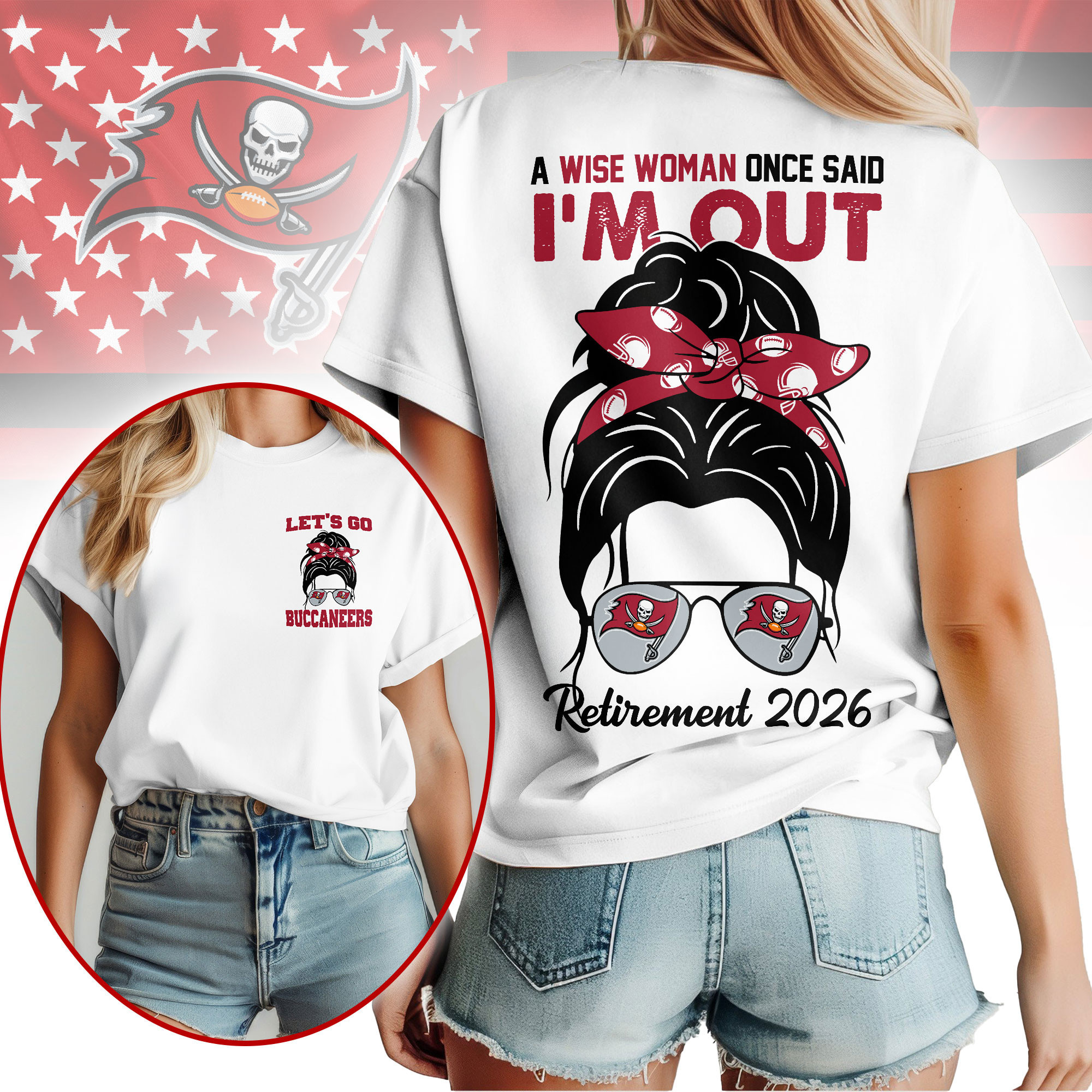Tampa Bay Buccaneers | Premium NFL Retirement 2026 Spirit 3D T-Shirt NTH1