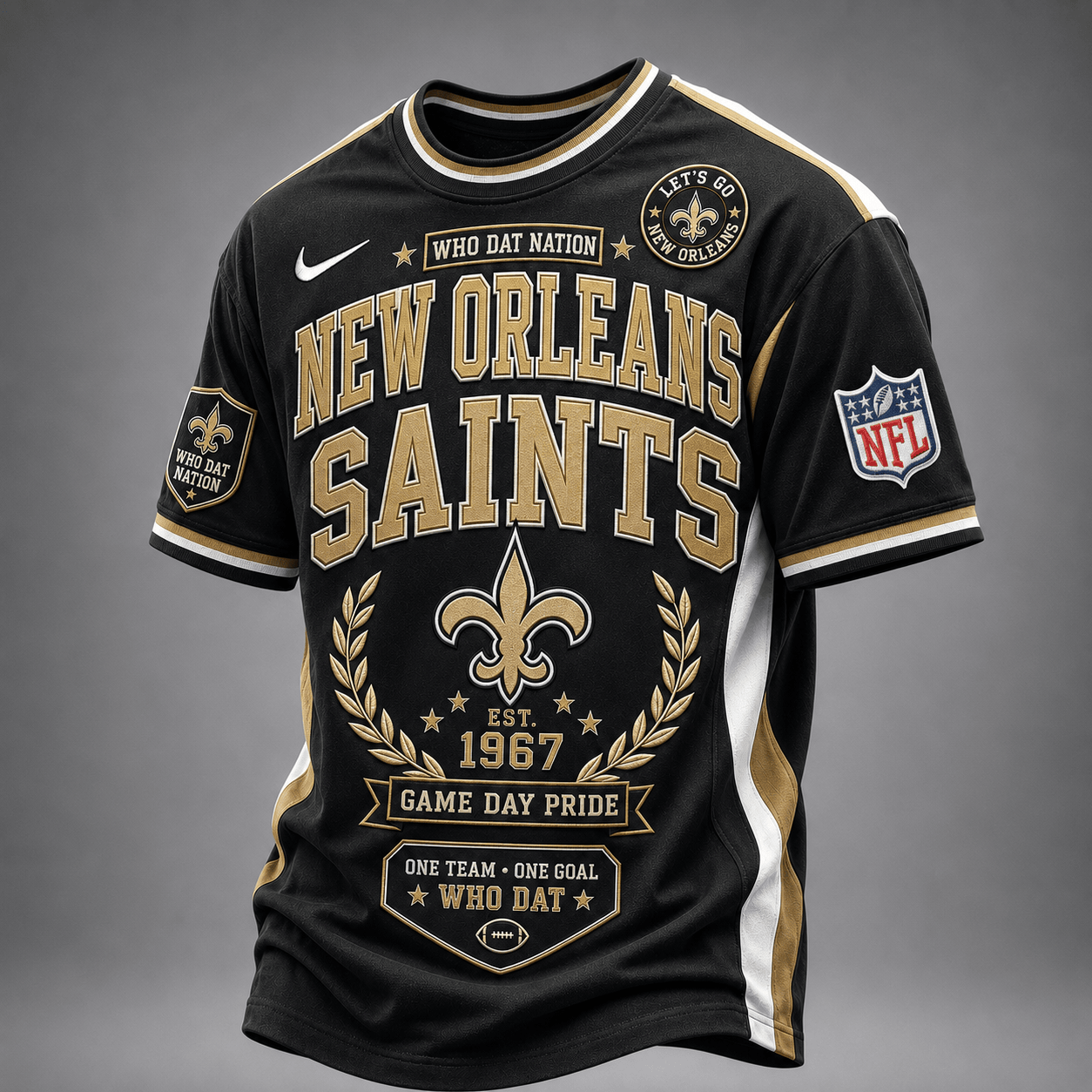 New Orleans Saints | Premium NFL Classic Game Day Football Fan T-Shirt TD