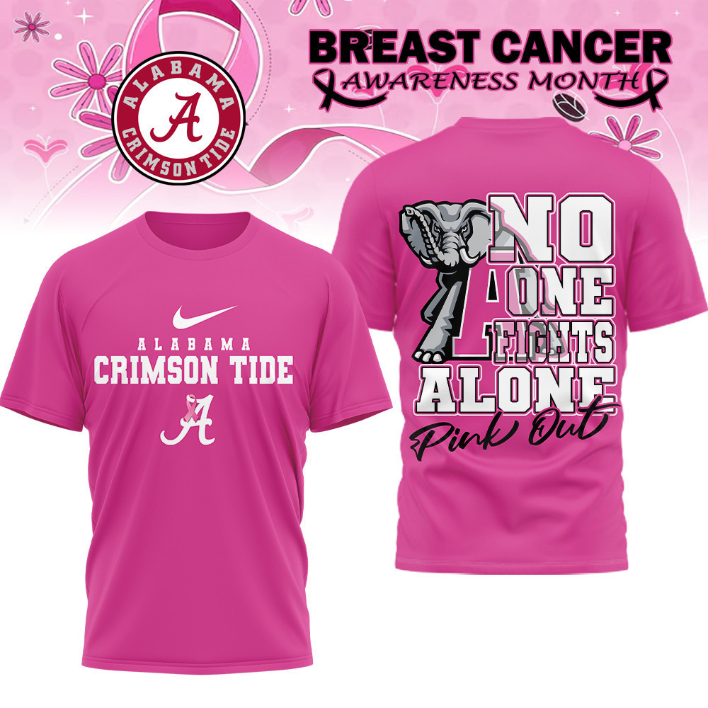 Alabama Crimson Tide | Premium NCAA Breast Cancer October T-Shirt MM