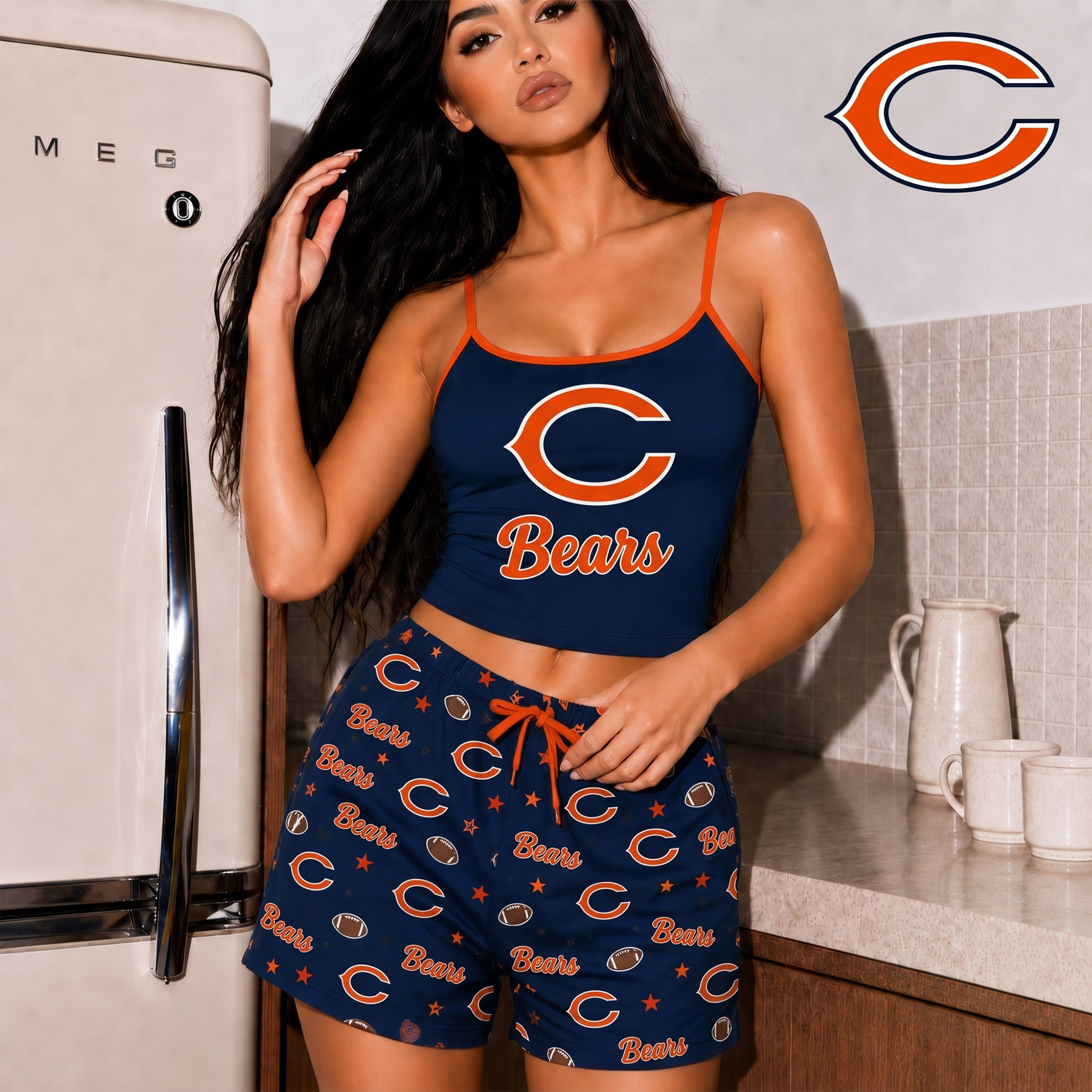 Chicago Bears | Premium NFL Shorts & Camisole Sleepwear Set NY
