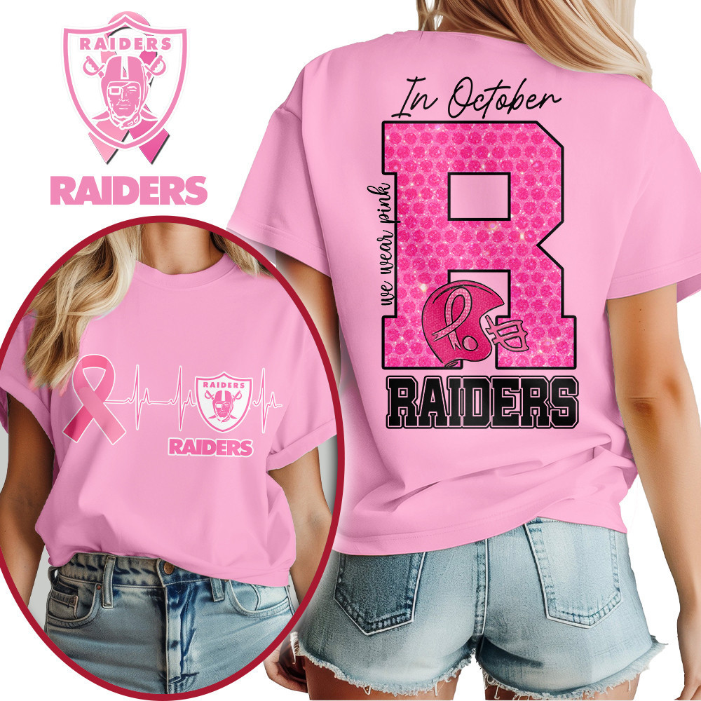 Las Vegas Raiders | Premium NFL Breast Cancer Women's Shirt MM