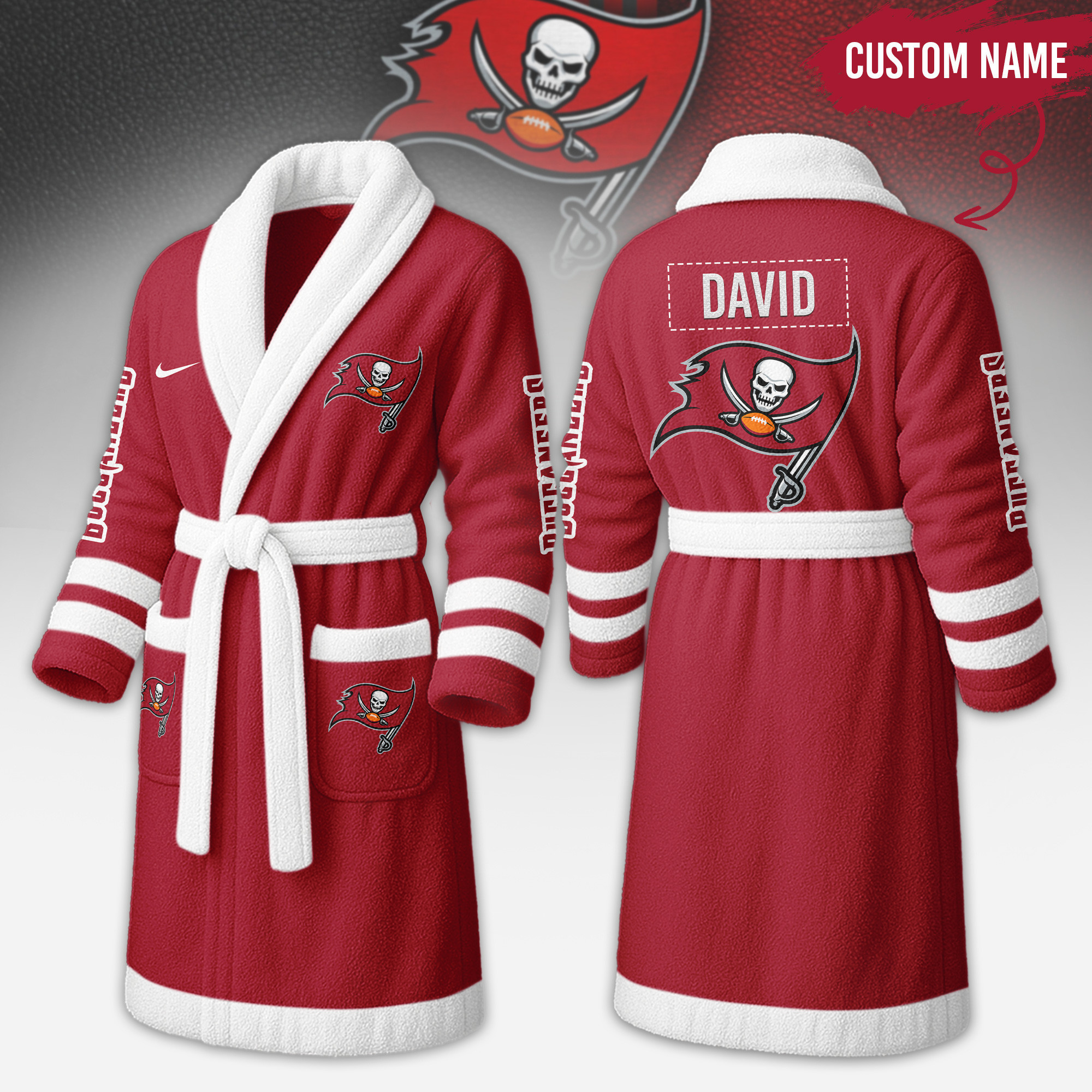 Tampa Bay Buccaneers | Premium NFL Fleece Bathrobe TD