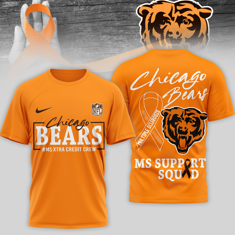 Chicago Bears | Premium NFL MS Support 3D T-Shirt HY