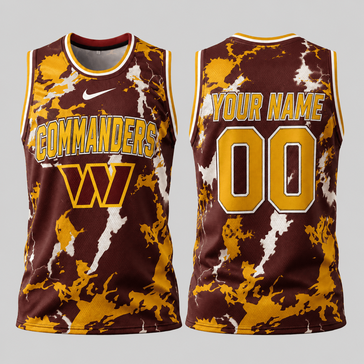 Washington Commanders | Premium NFL Paint Splash Performance Tank Top TD