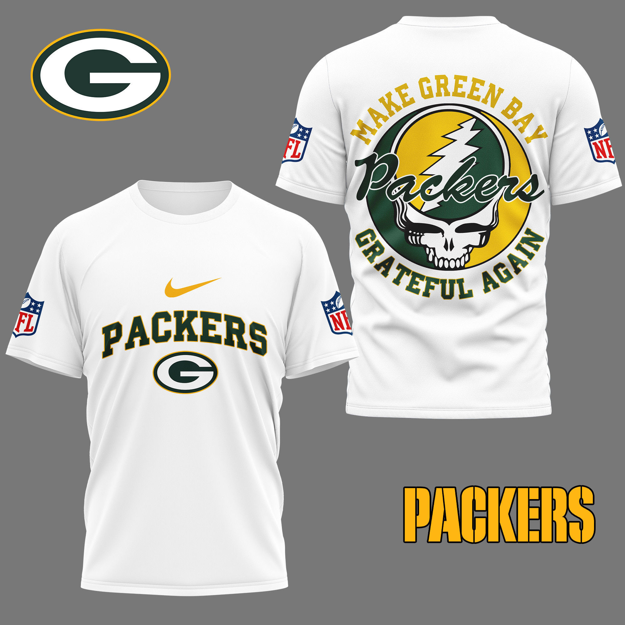 Green Bay Packers | Premium NFL Grateful Game Day 3D Shirt NY