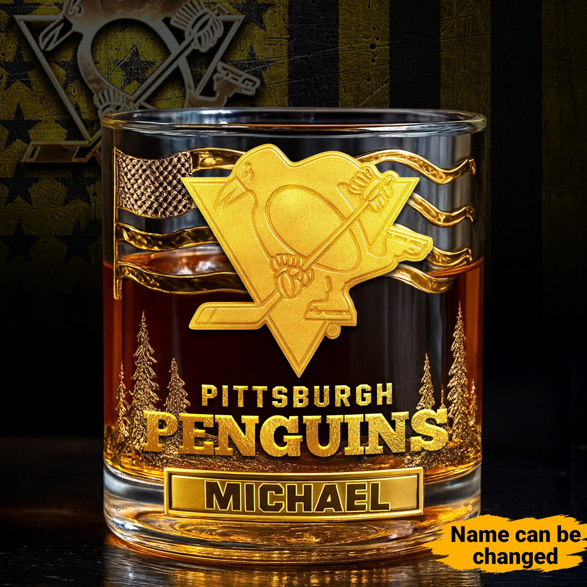 Pittsburgh Penguins | NHL Whiskey Glass TD