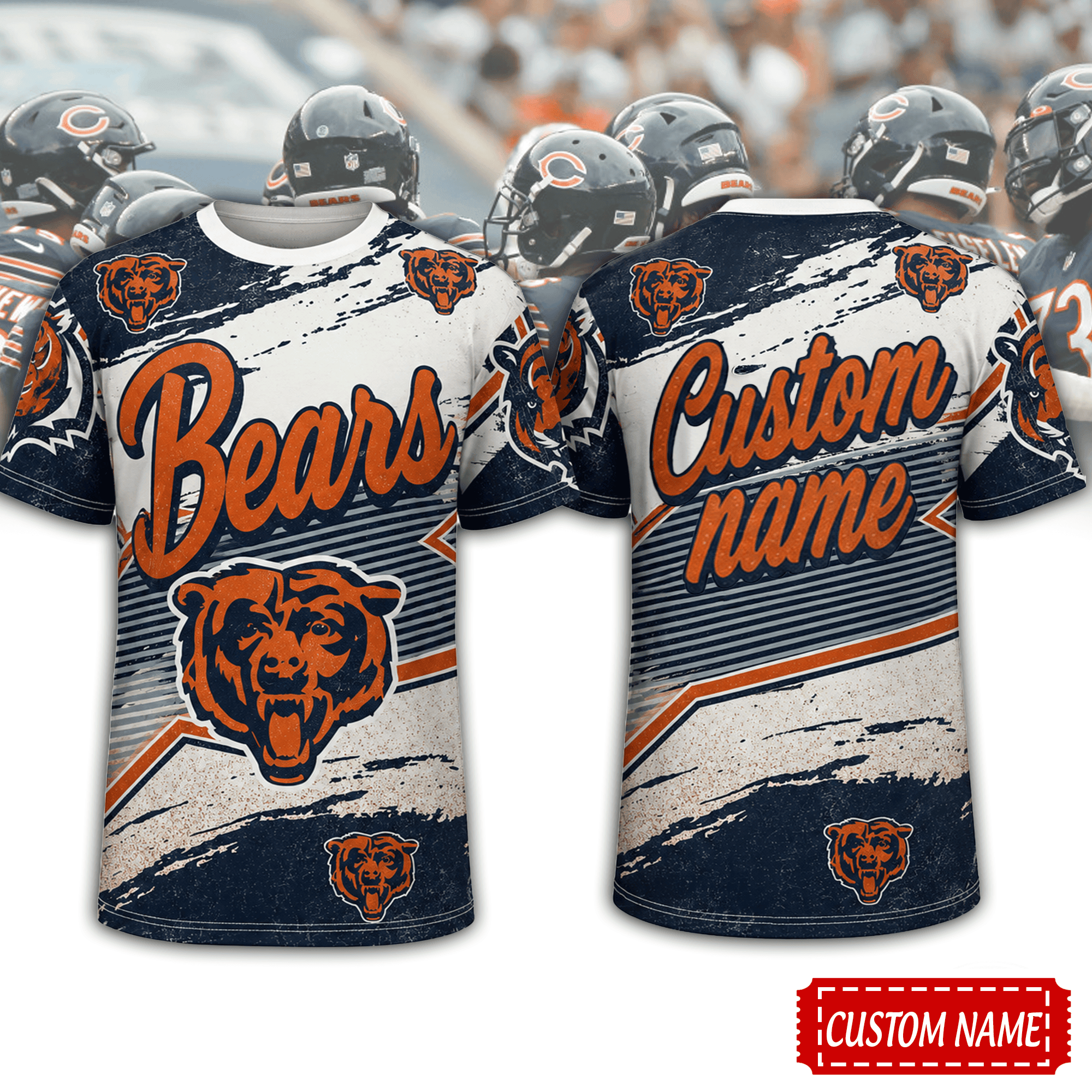 Chicago Bears | Premium NFL Team Energy Custom 3D Shirt NTH1