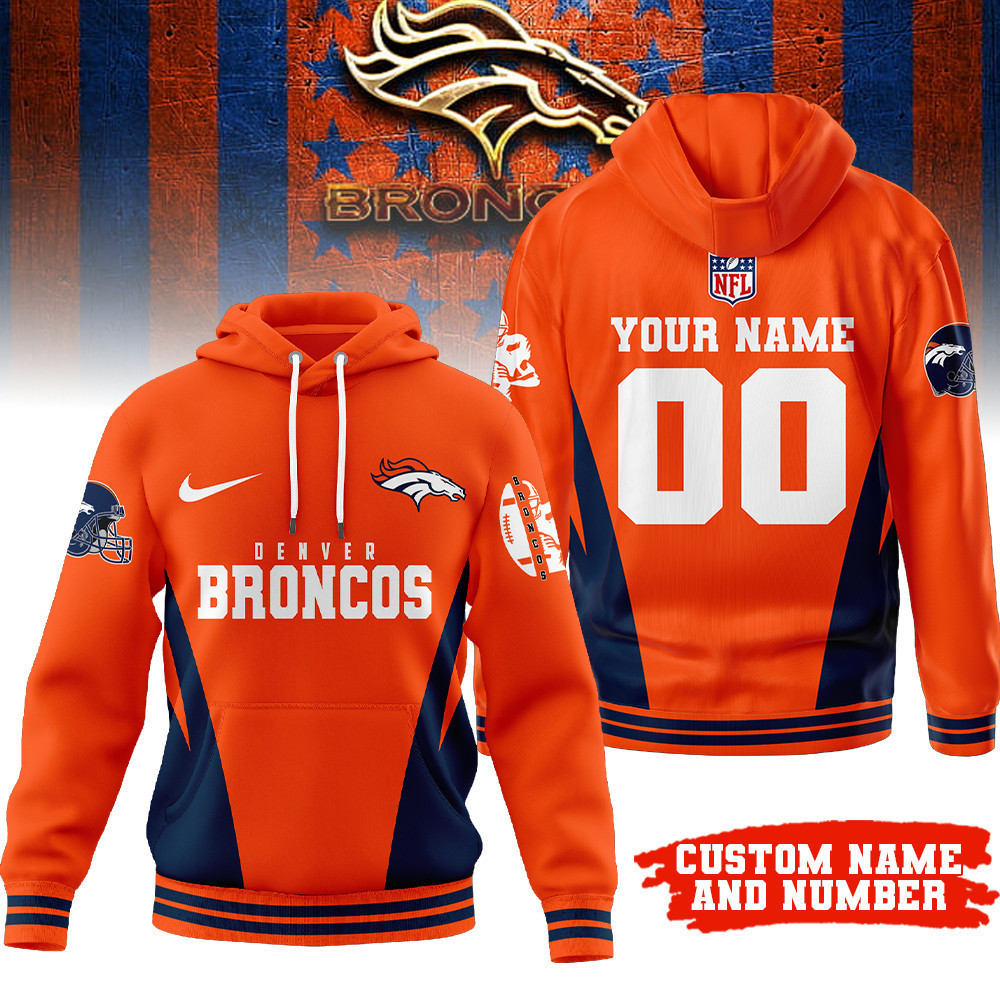 Denver Broncos | Premium NFL Personalized Fan Hoodie TD