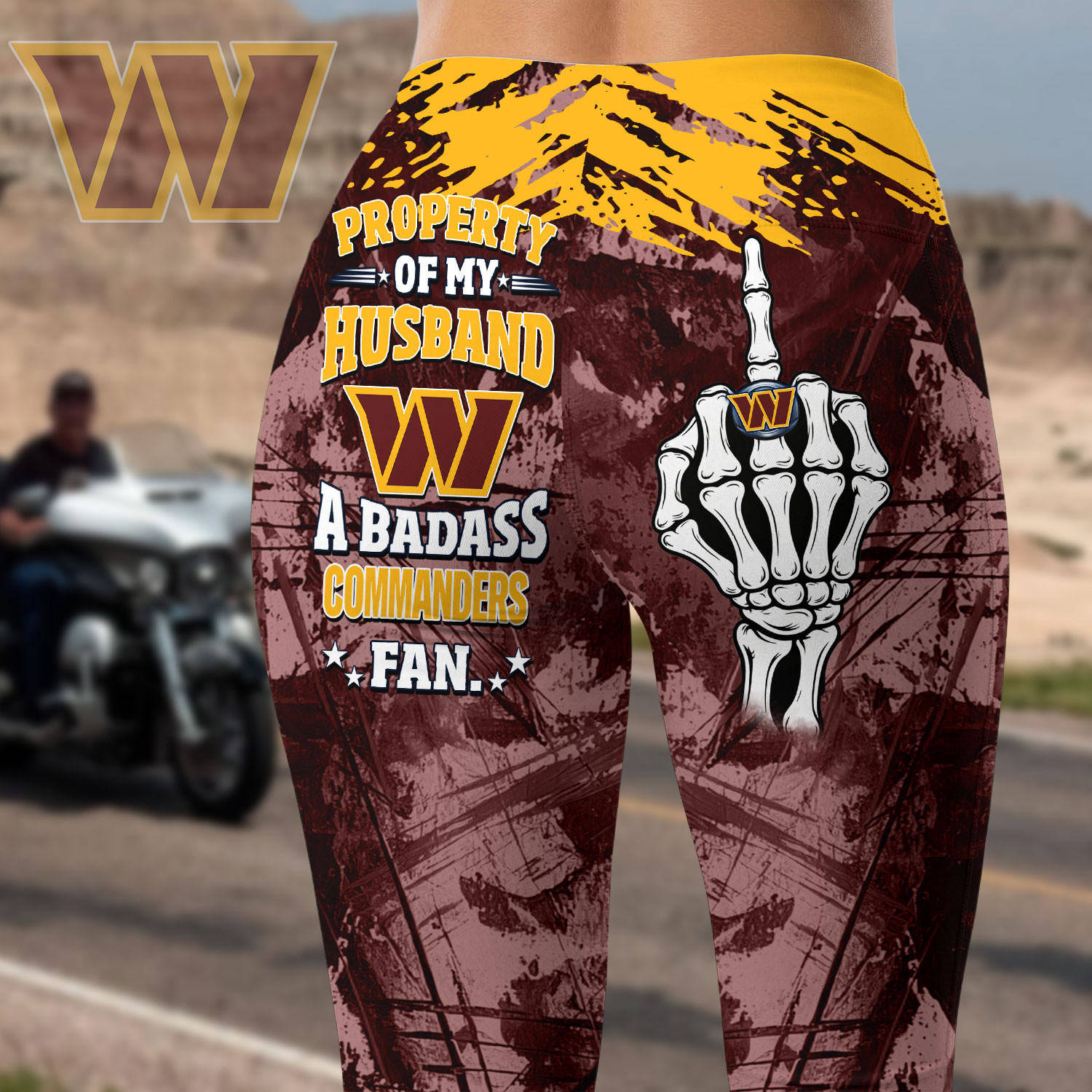 Washington Commanders | Premium NFL Fan Wife Stretch Leggings HY