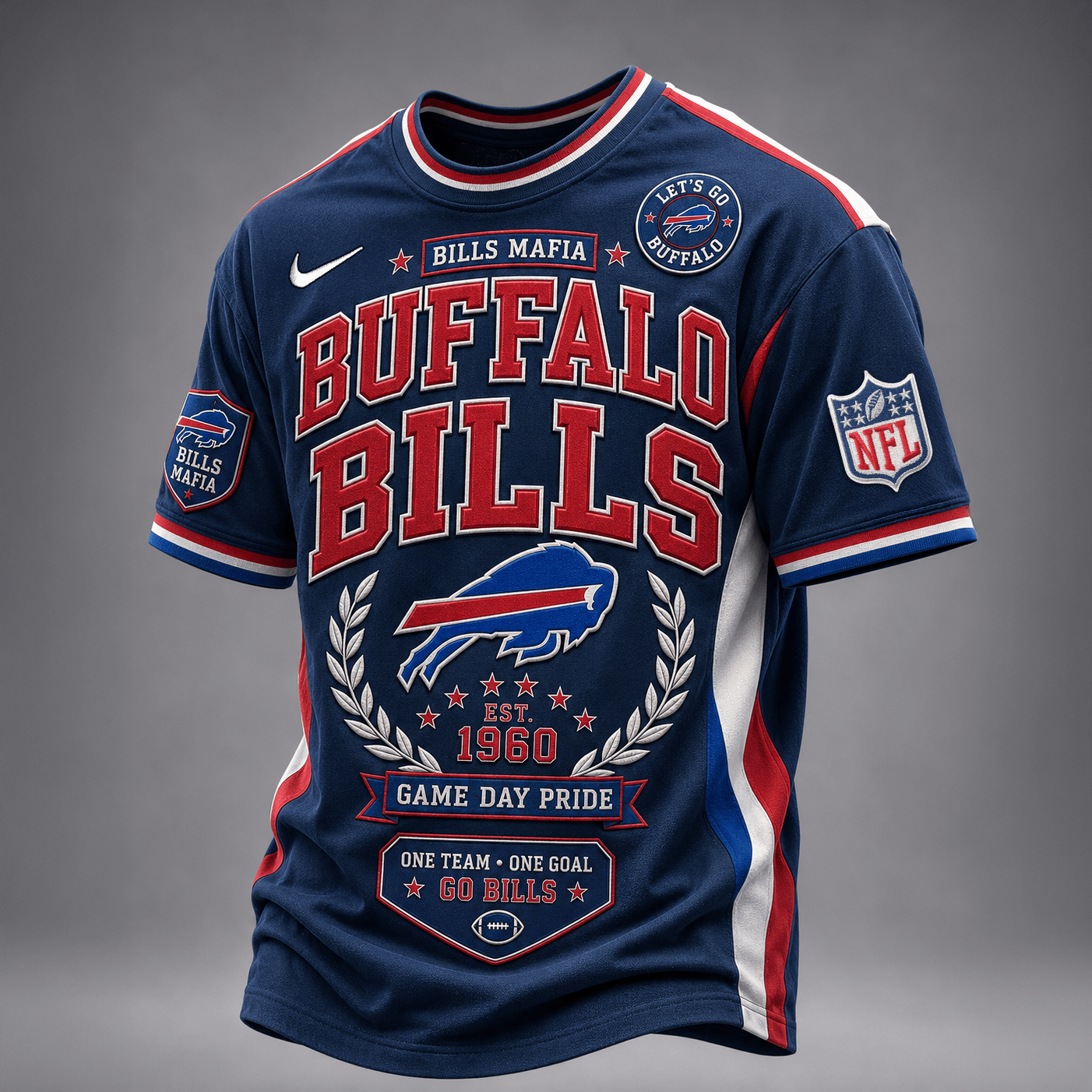 Buffalo Bills | Premium NFL Classic Game Day Football Fan T-Shirt TD