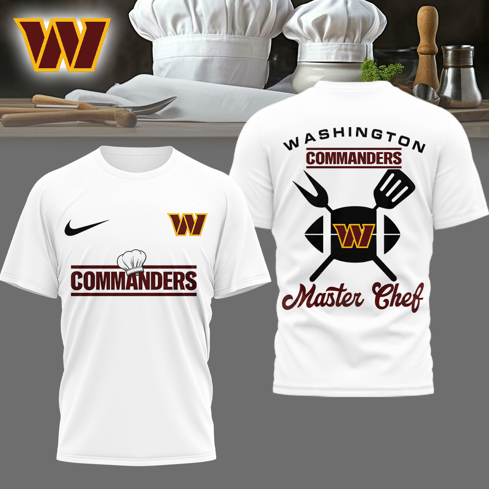 Washington Commanders | Premium NFL Master Chef 3D Shirt HI