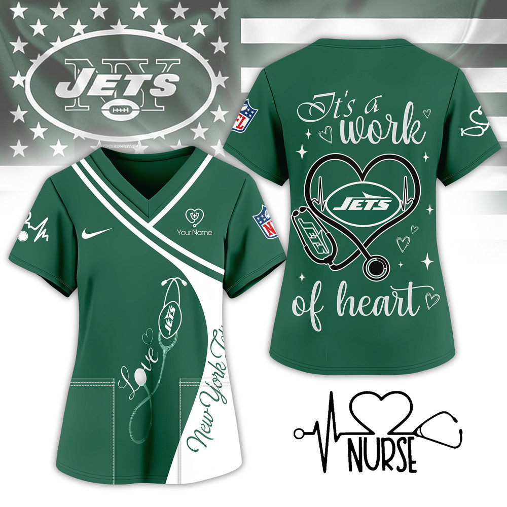 New York Jets | Premium NFL Nurse Pride 3D Shirt NY