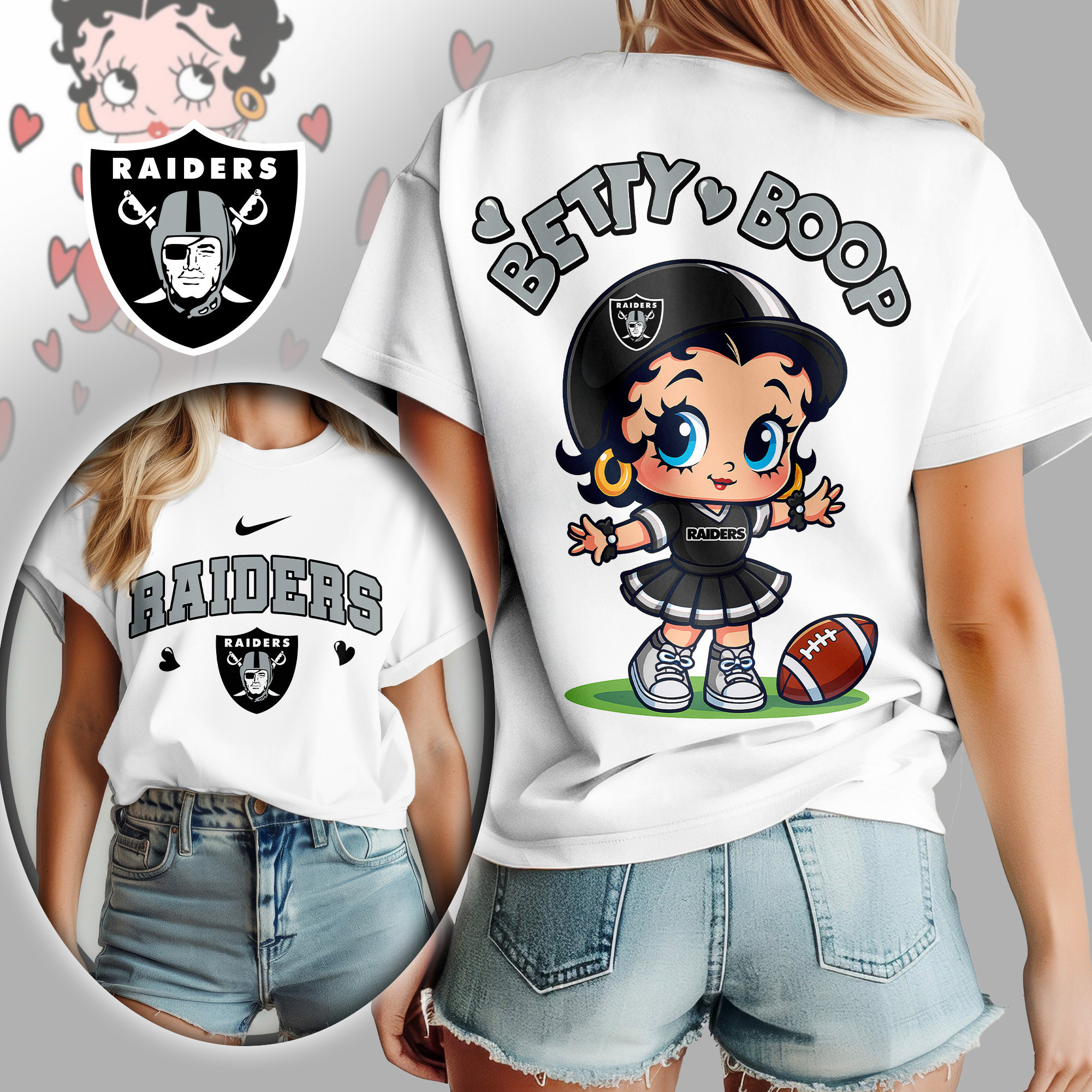 Las Vegas Raiders | Premium NFL Betty Boop Women's Shirt TD