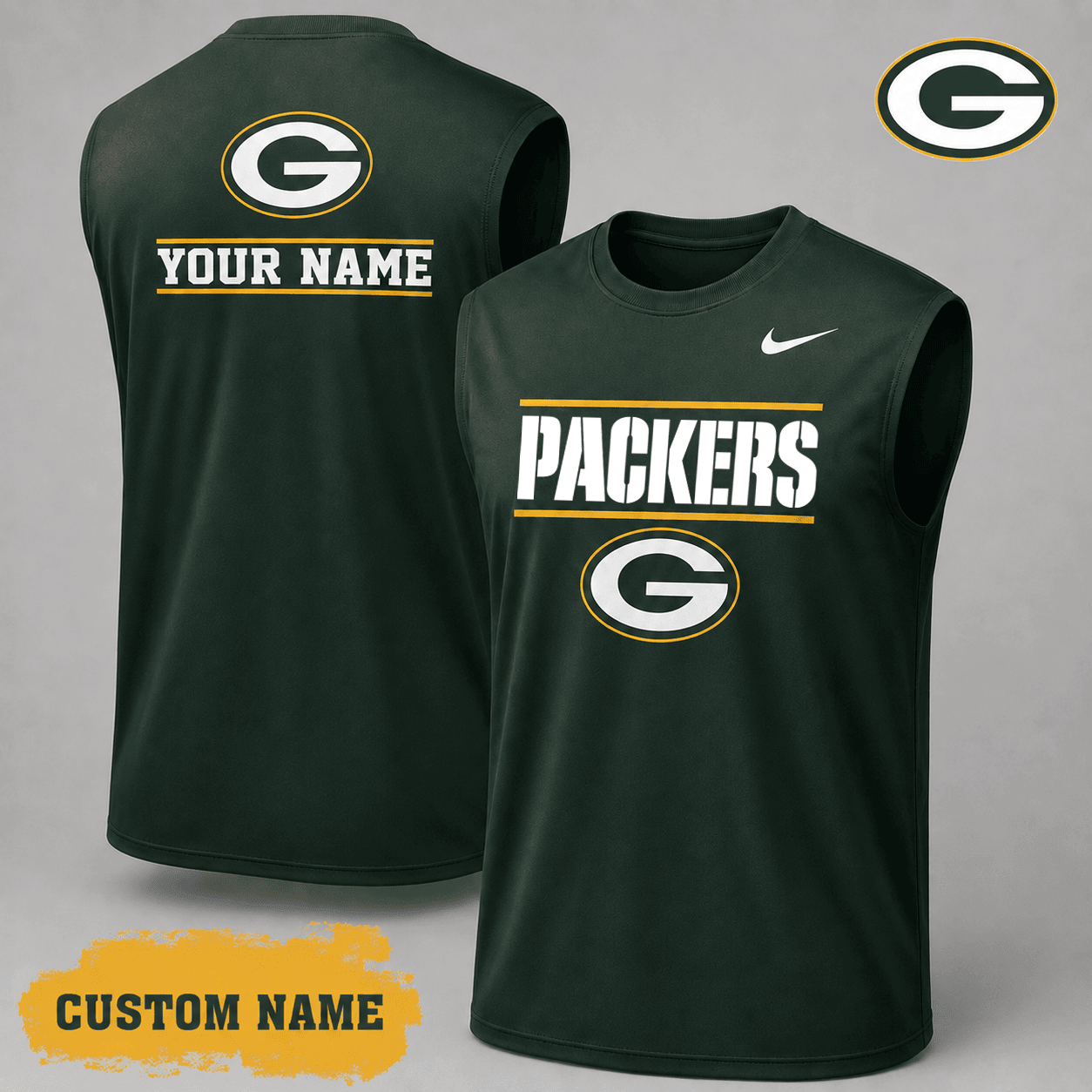 Green Bay Packers| Premium NFL Personalized Game Ready Tank Top NY