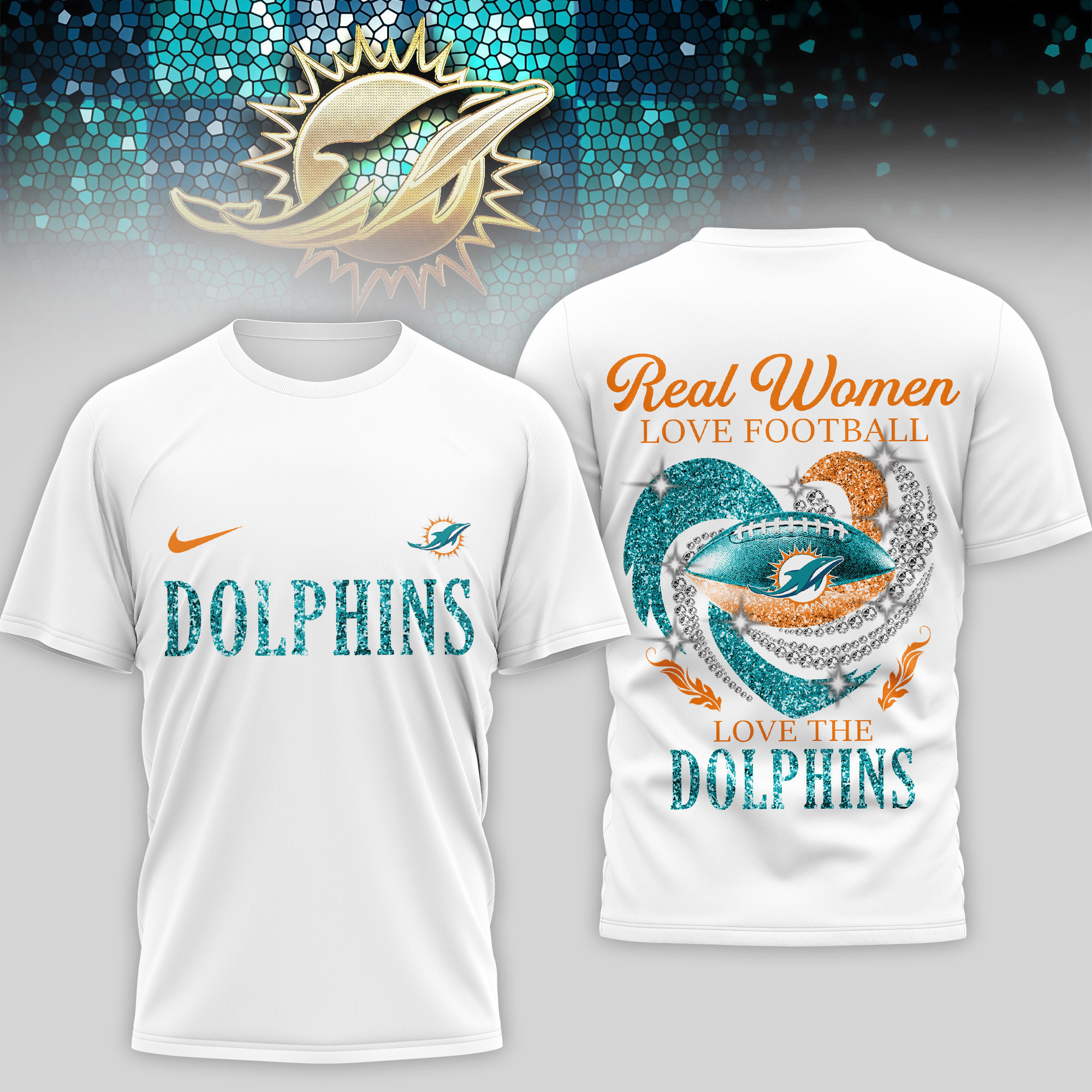 Miami Dolphins | Premium NFL Stadium Graphic 3D Shirt NTH1