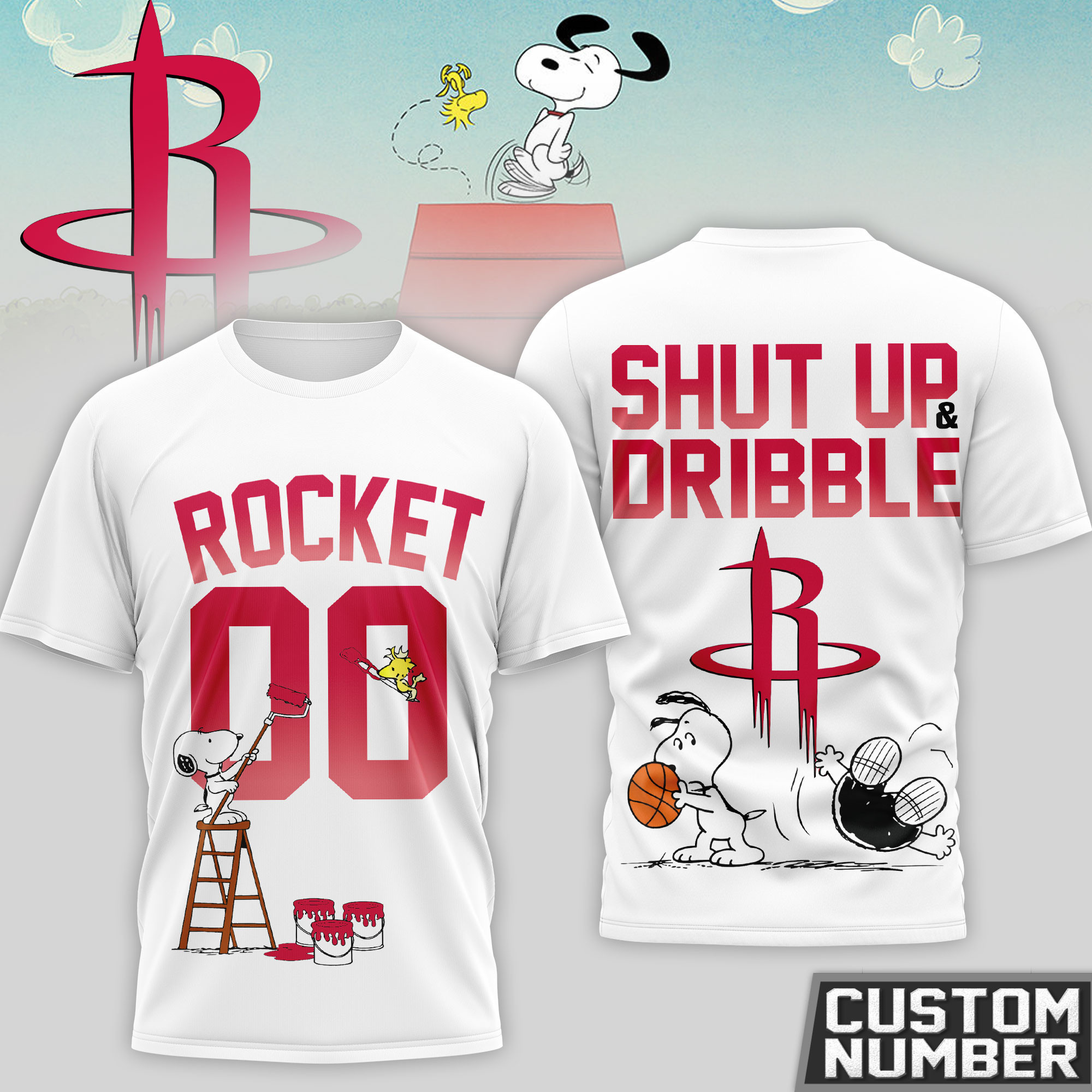 Houston Rockets | Premium NBA Snoopy 3D Shirt HY