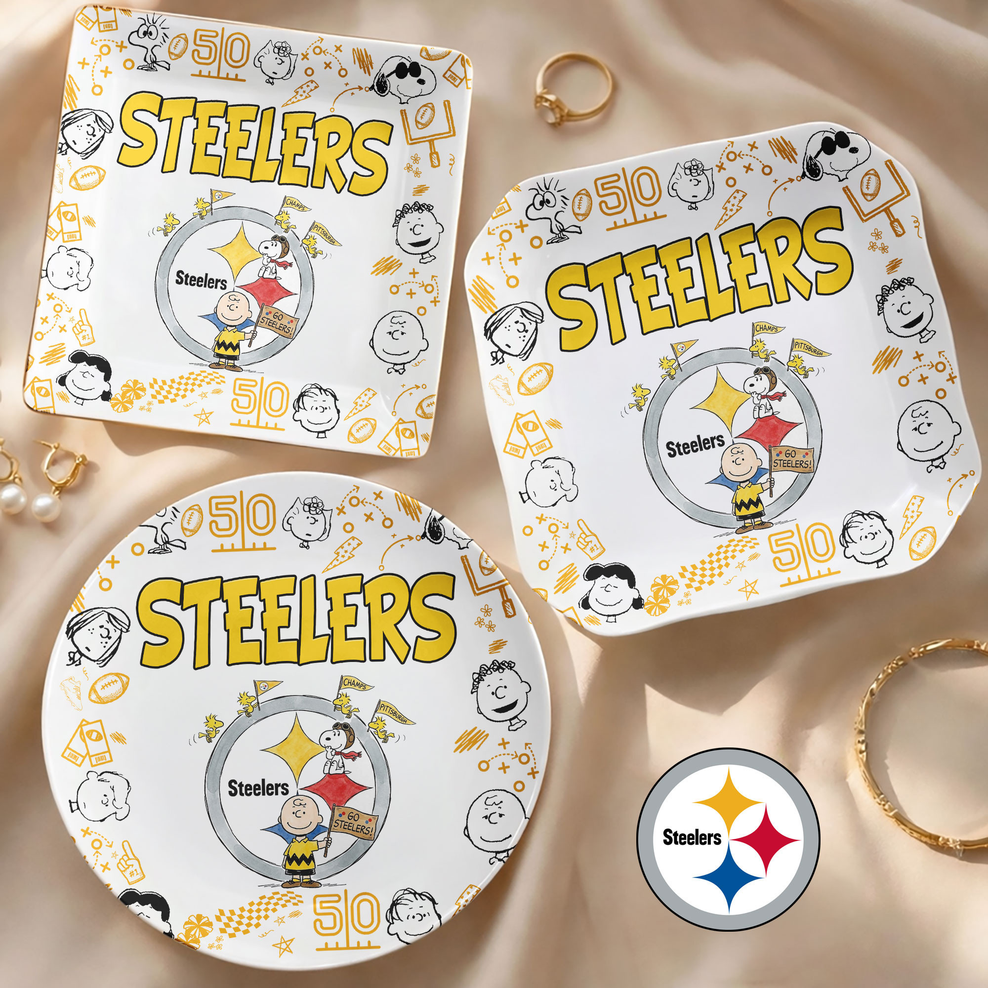 Pittsburgh Steelers | Premium NFL Snoopy Jewelry Dish HY