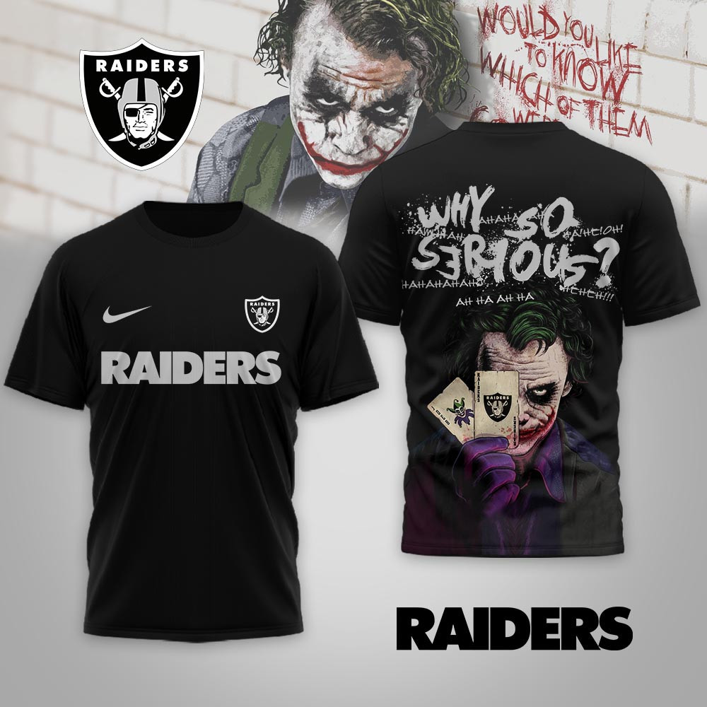 Las Vegas Raiders | Premium NFL Joker Why So Serious 3D Shirt NP