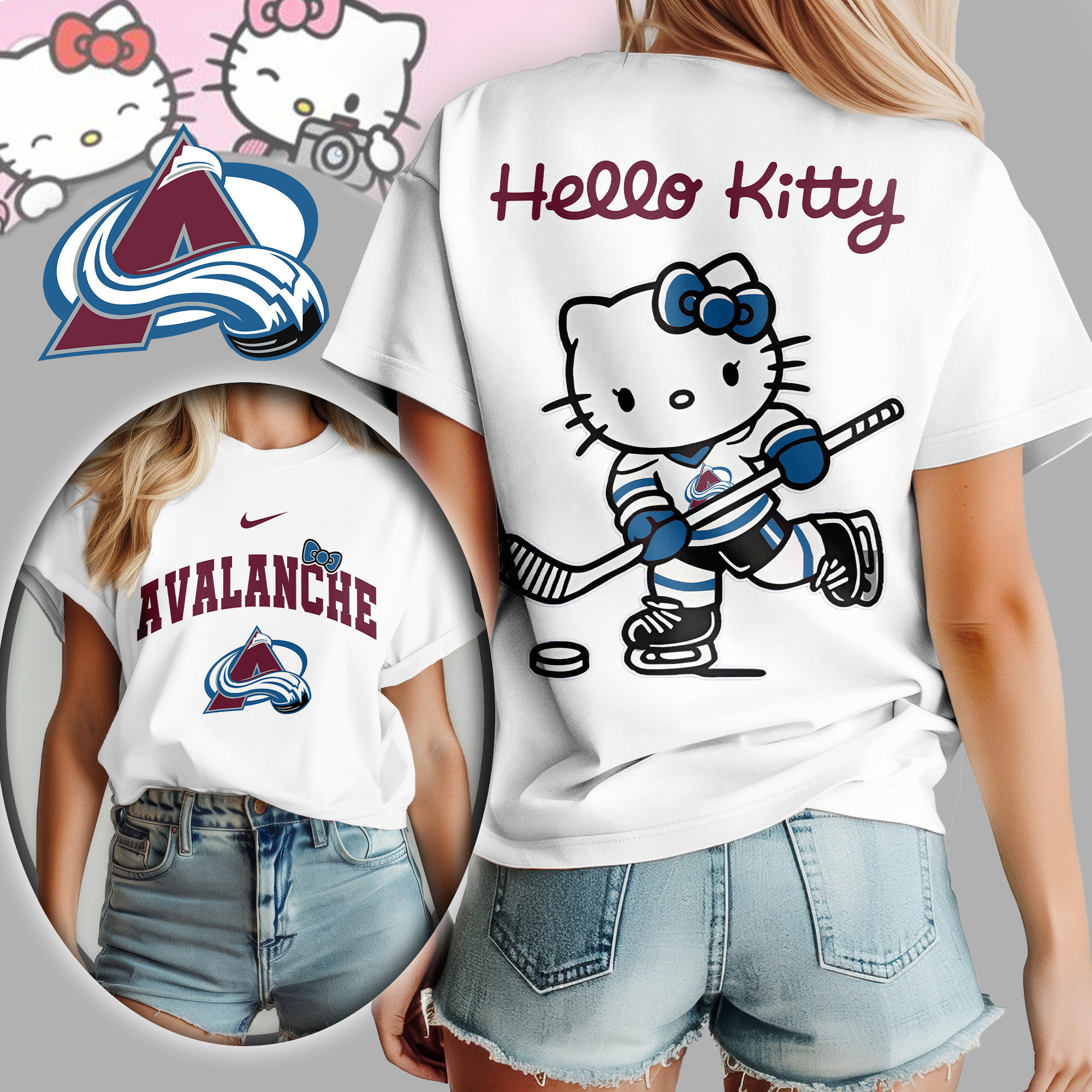 Colorado Avalanche | Premium NHL x Hello Kitty Women Shirt TD