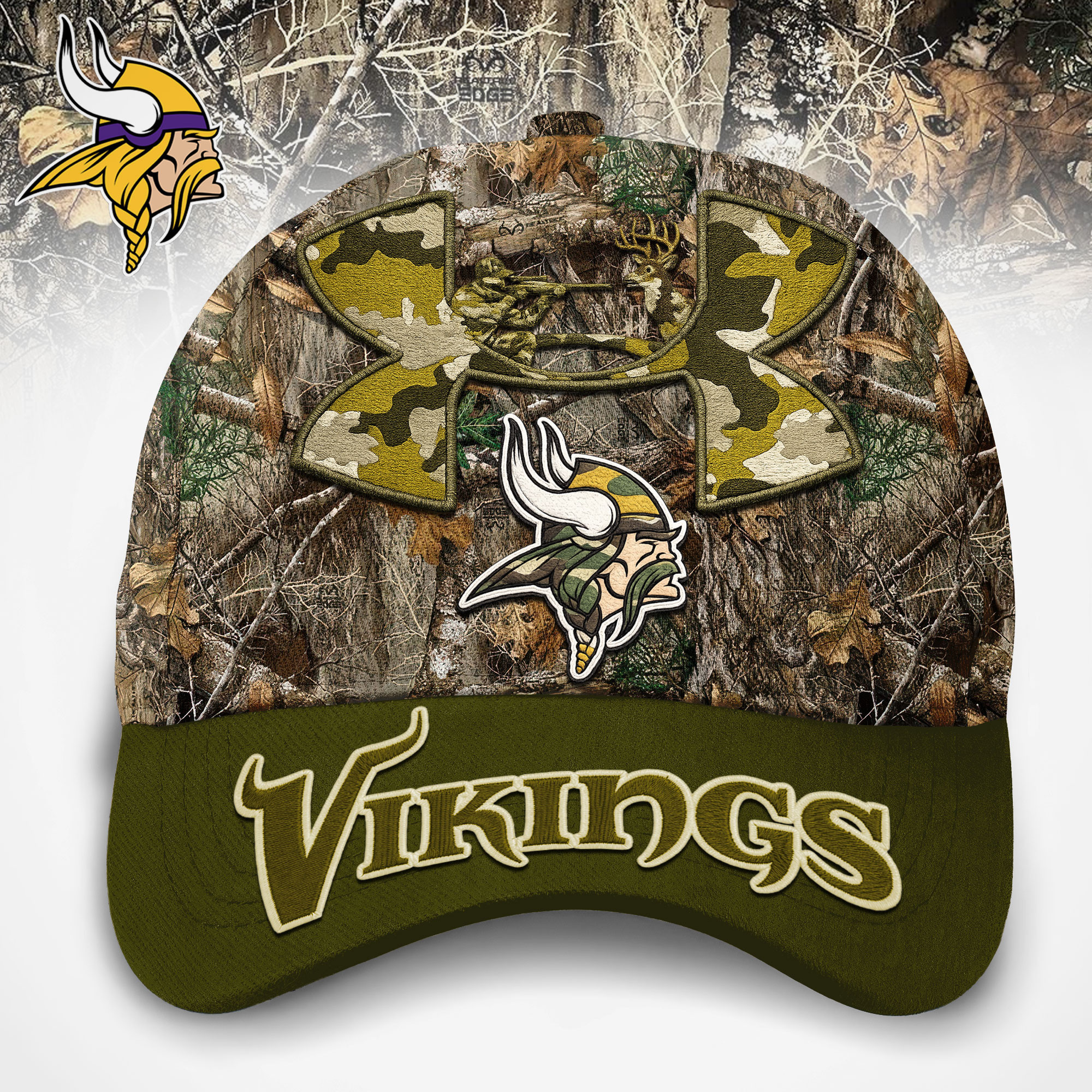 Minnesota Vikings | Premium NFL Hunting Under Armour Classic Cap TD