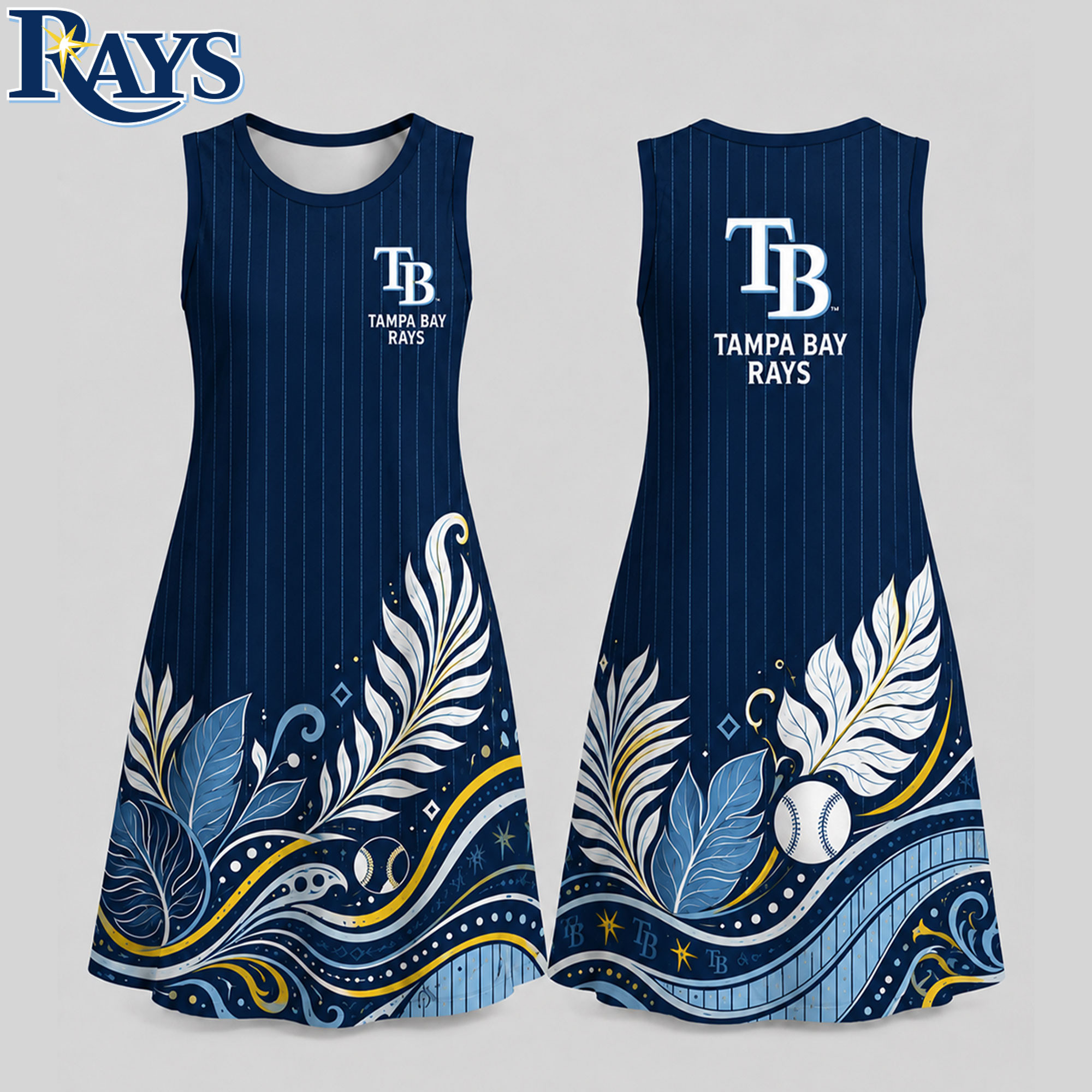 Tampa Bay Rays | Premium MLB Floral Dress TD
