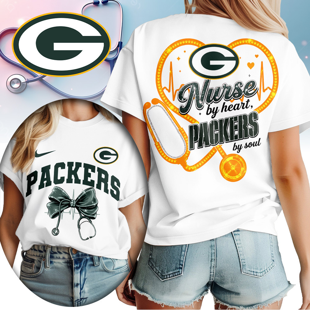Green Bay Packers | Premium NFL Nurse By Heart Women Shirt TD